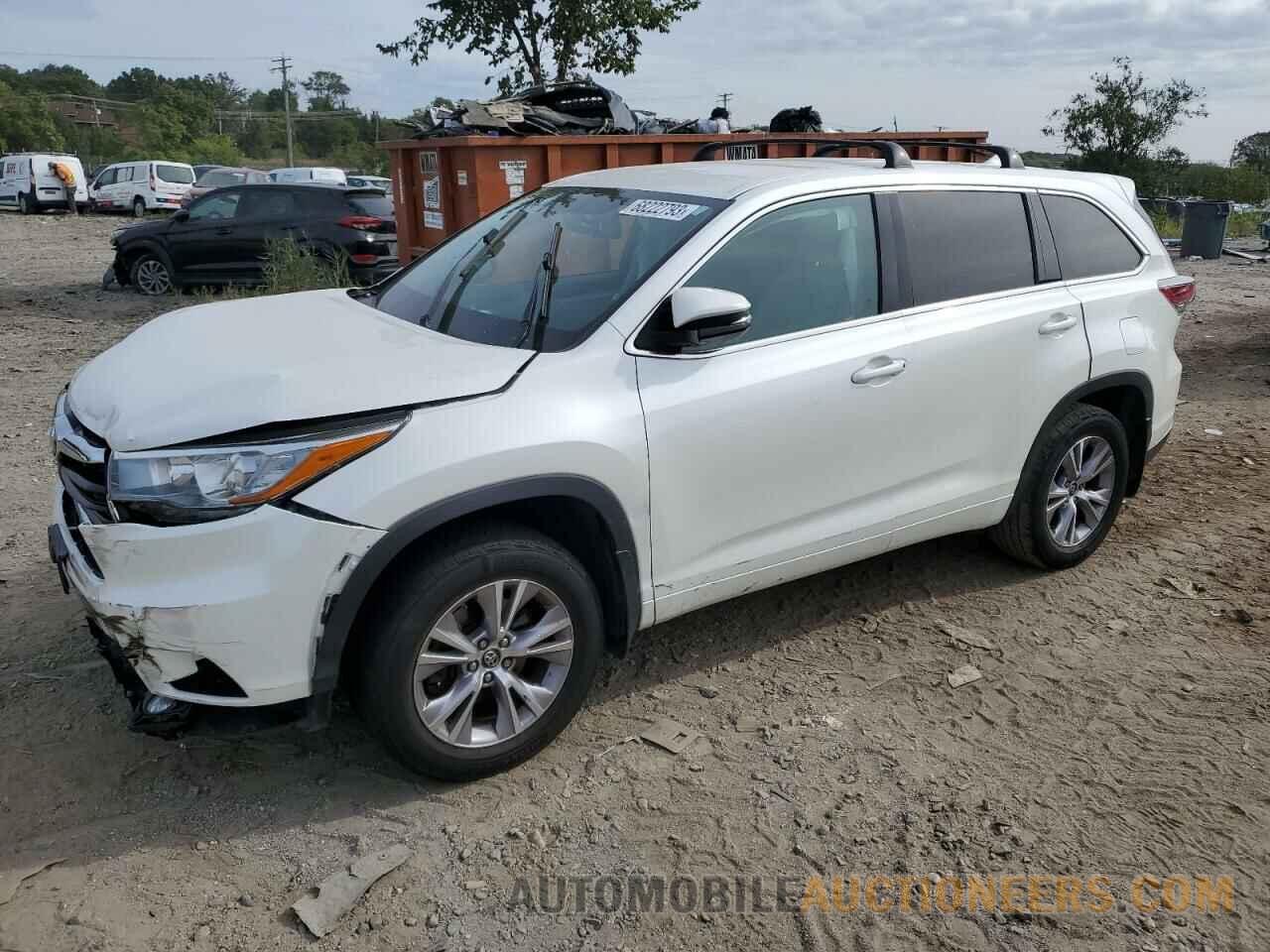 5TDBKRFH9GS299922 TOYOTA HIGHLANDER 2016