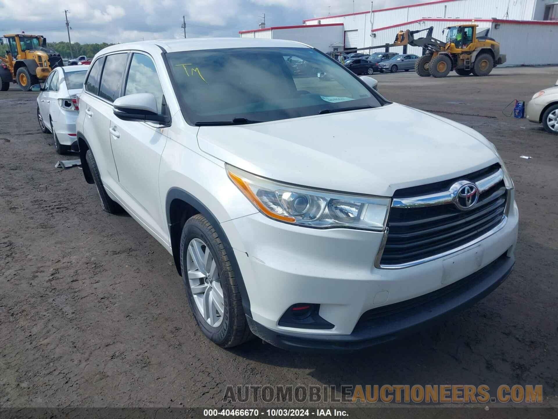 5TDBKRFH9GS323877 TOYOTA HIGHLANDER 2016