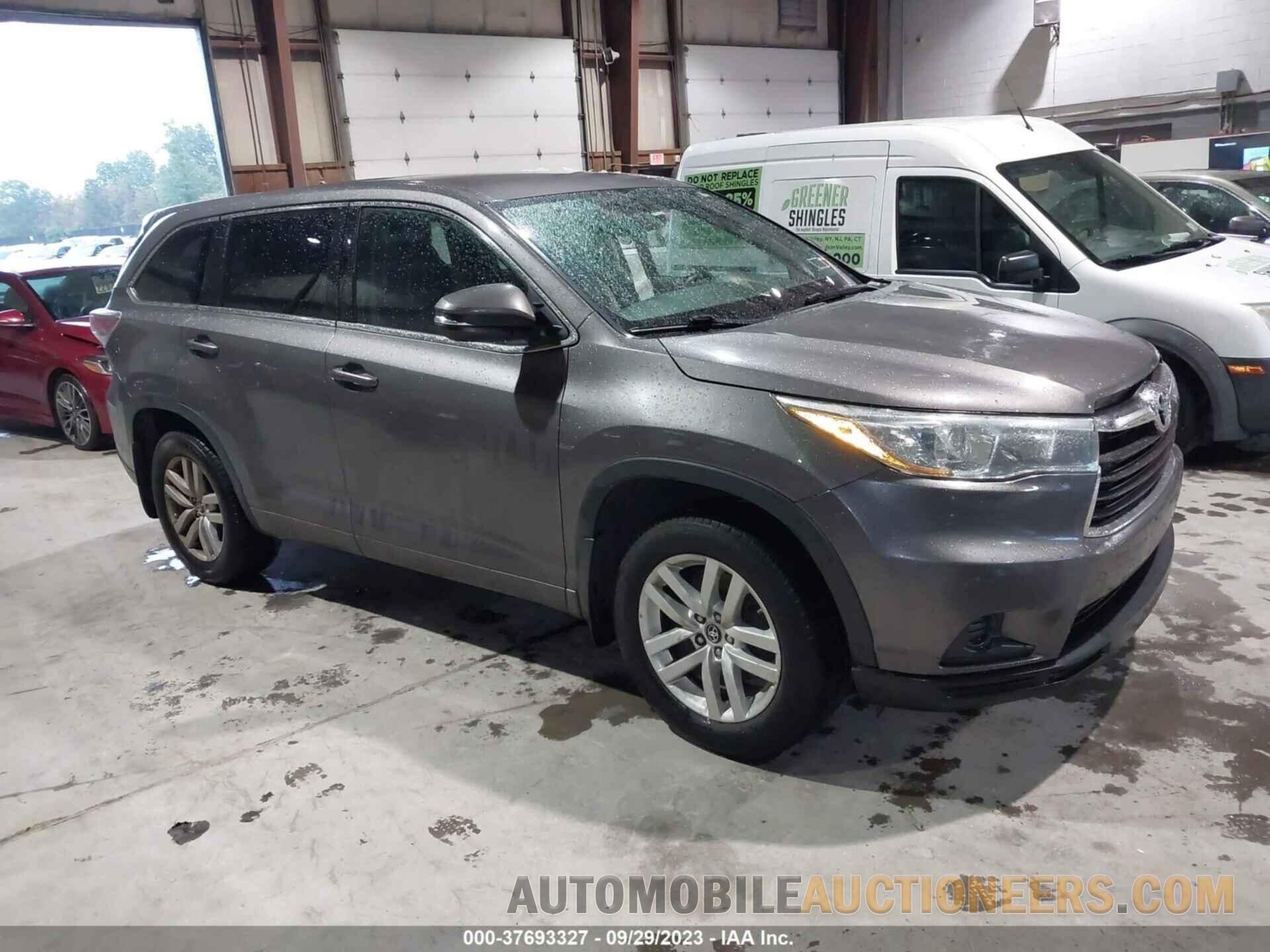 5TDBKRFH9GS340274 TOYOTA HIGHLANDER 2016