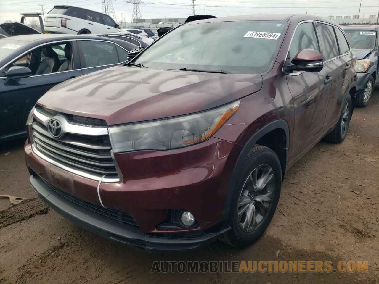 5TDBKRFHXFS105705 TOYOTA HIGHLANDER 2015