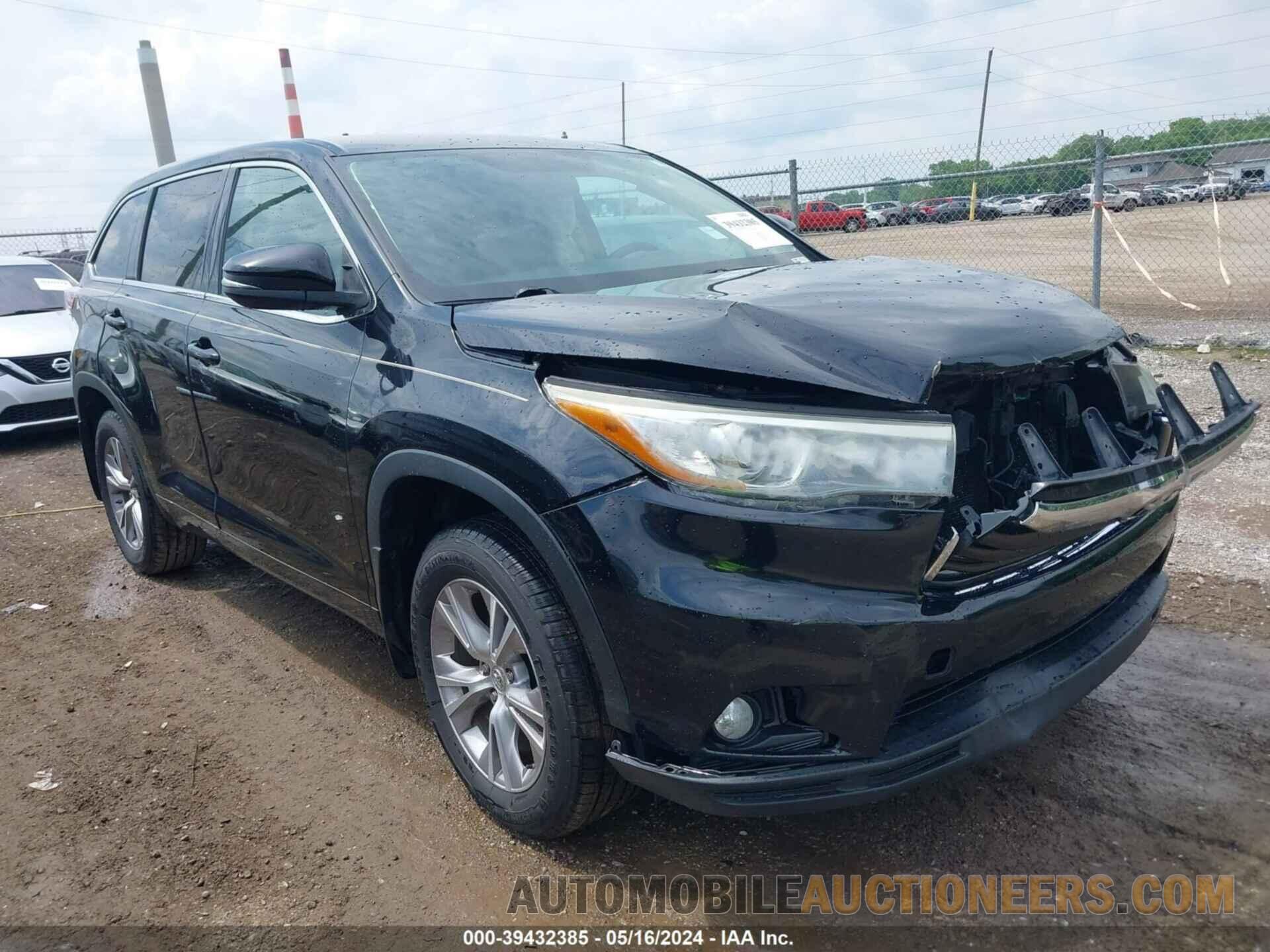 5TDBKRFHXFS131740 TOYOTA HIGHLANDER 2015