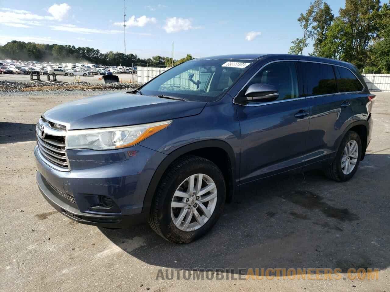 5TDBKRFHXFS163054 TOYOTA HIGHLANDER 2015