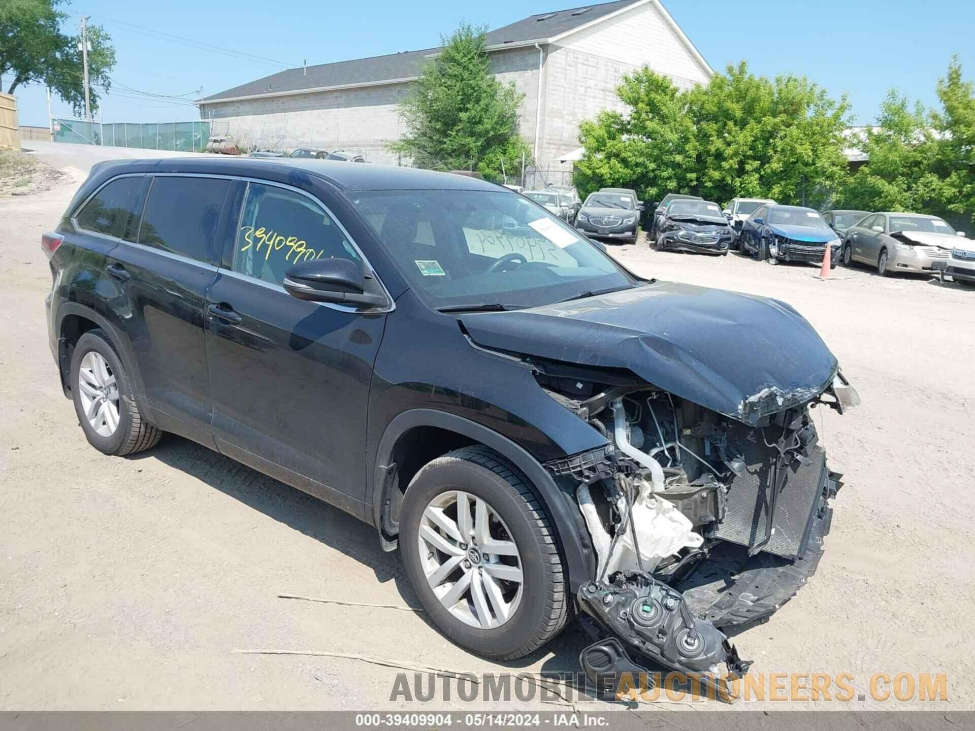 5TDBKRFHXGS257713 TOYOTA HIGHLANDER 2016