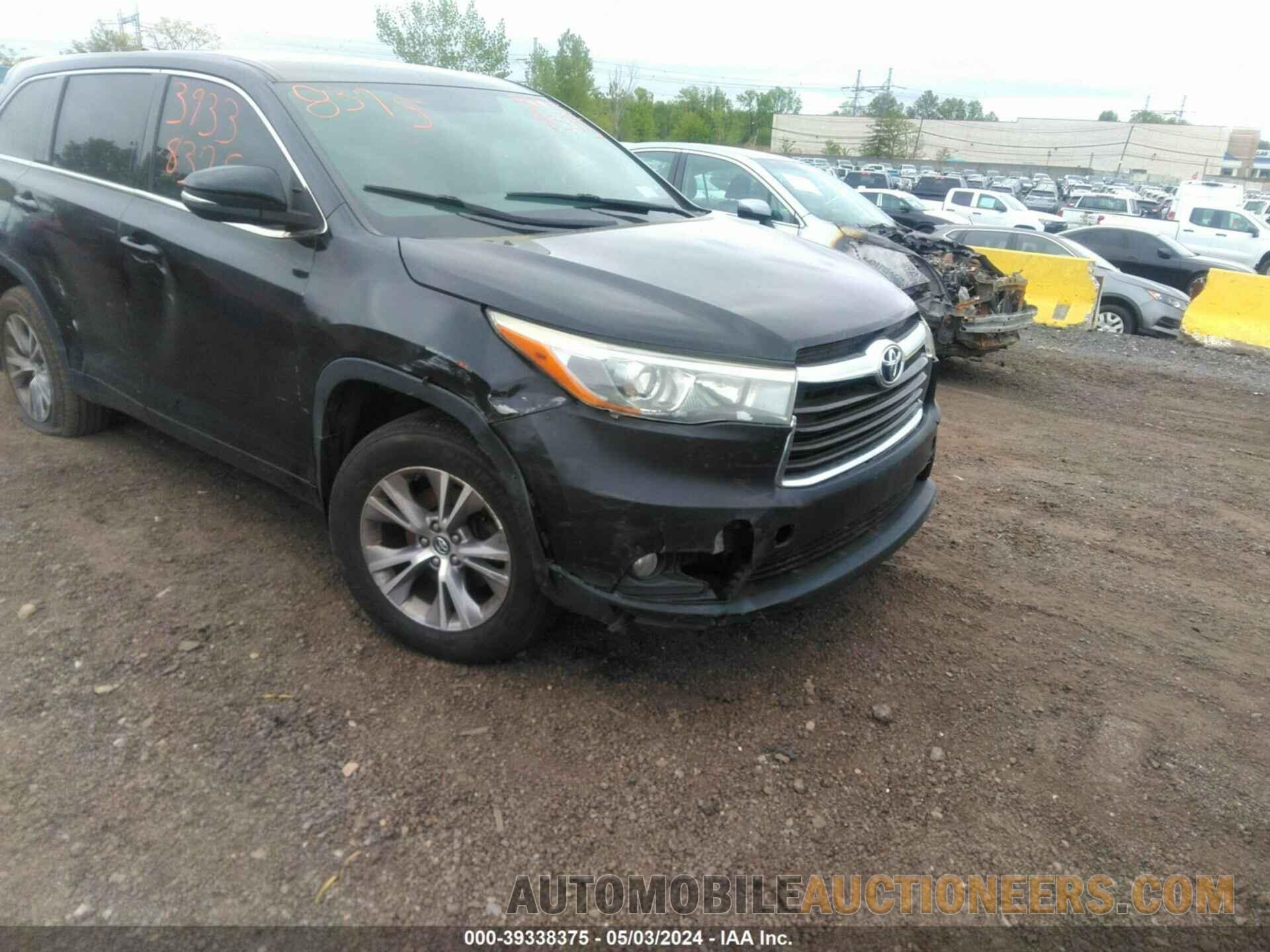 5TDBKRFHXGS308613 TOYOTA HIGHLANDER 2016