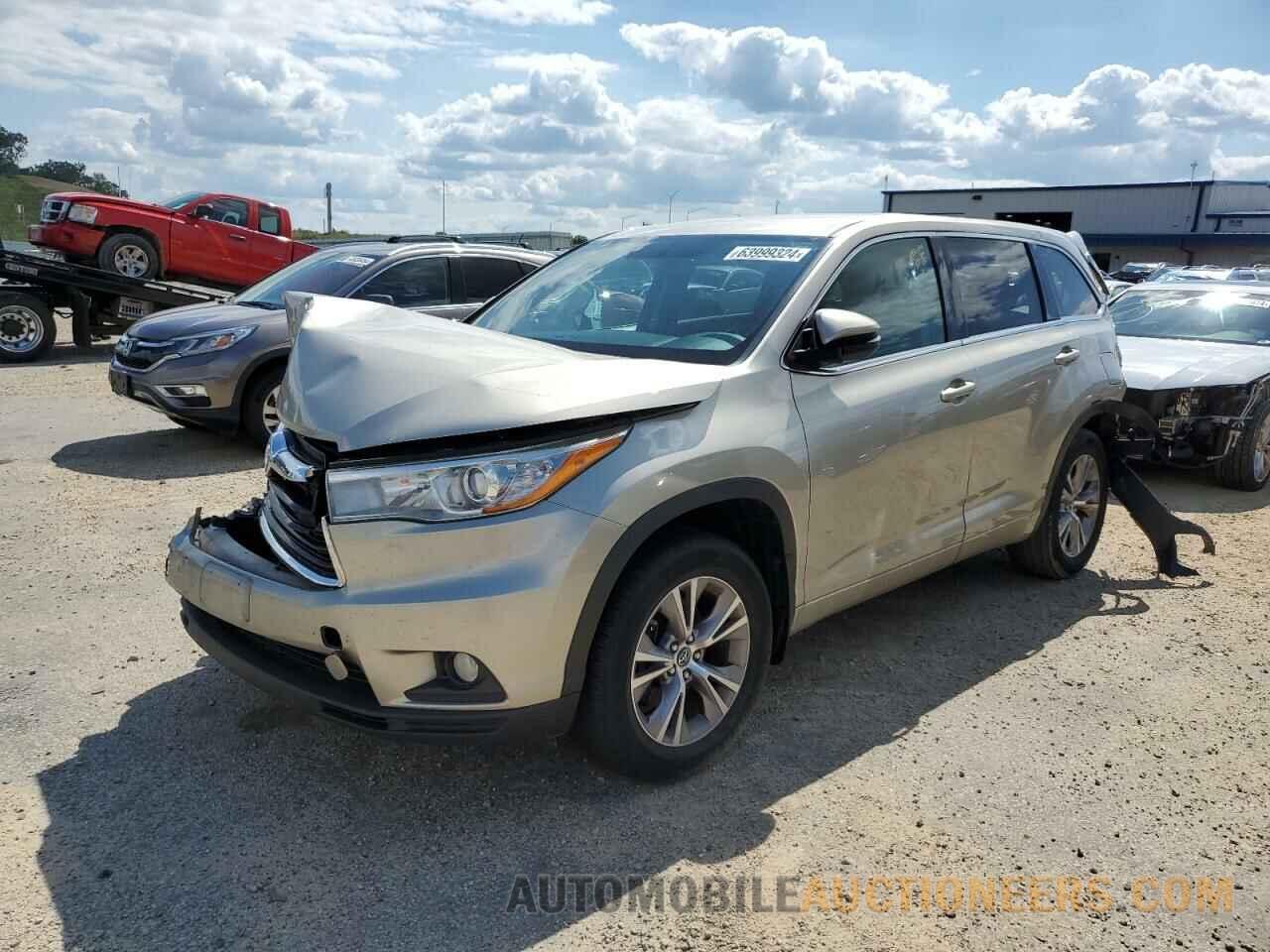 5TDBKRFHXGS312323 TOYOTA HIGHLANDER 2016