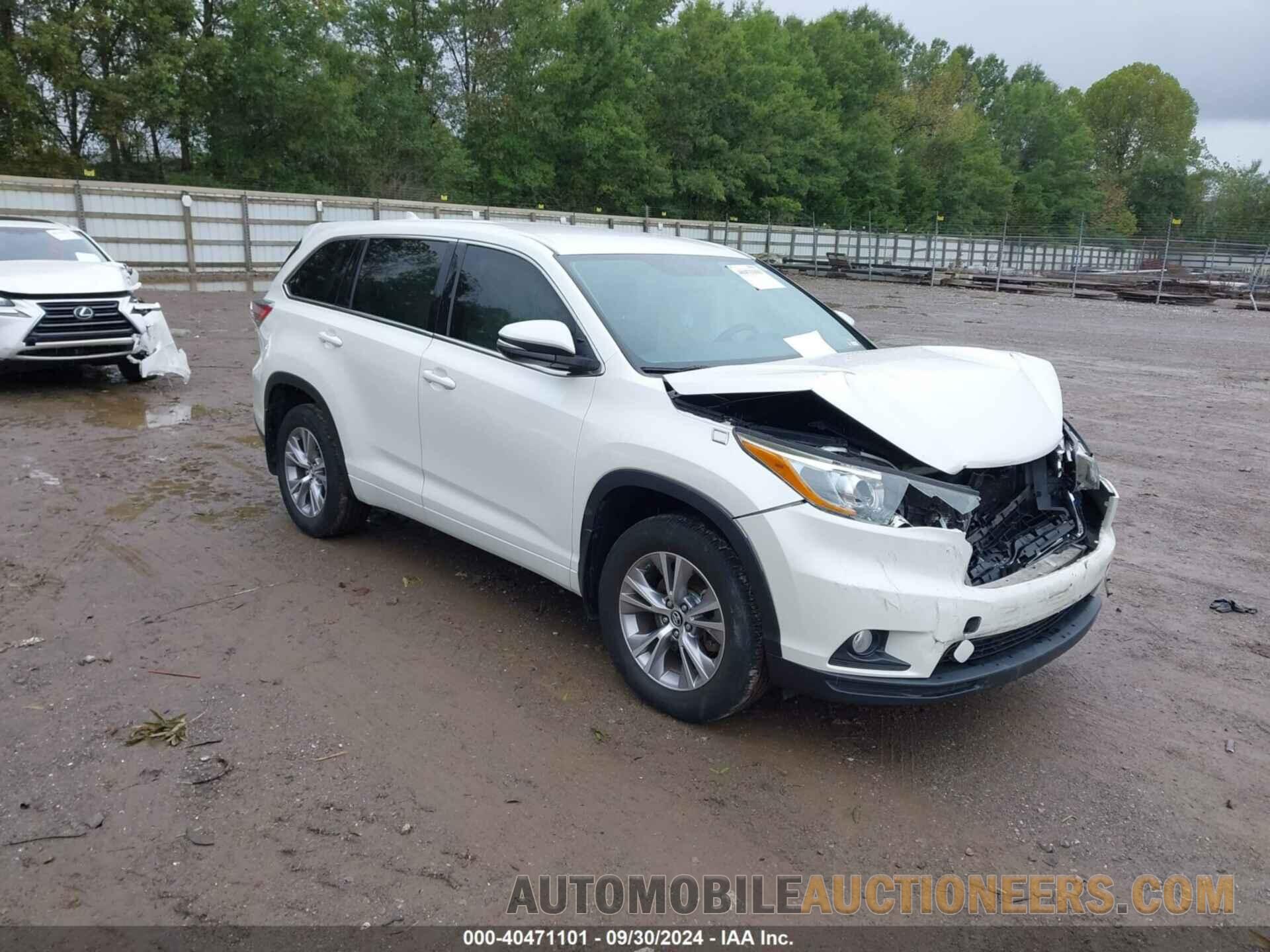 5TDBKRFHXGS336122 TOYOTA HIGHLANDER 2016