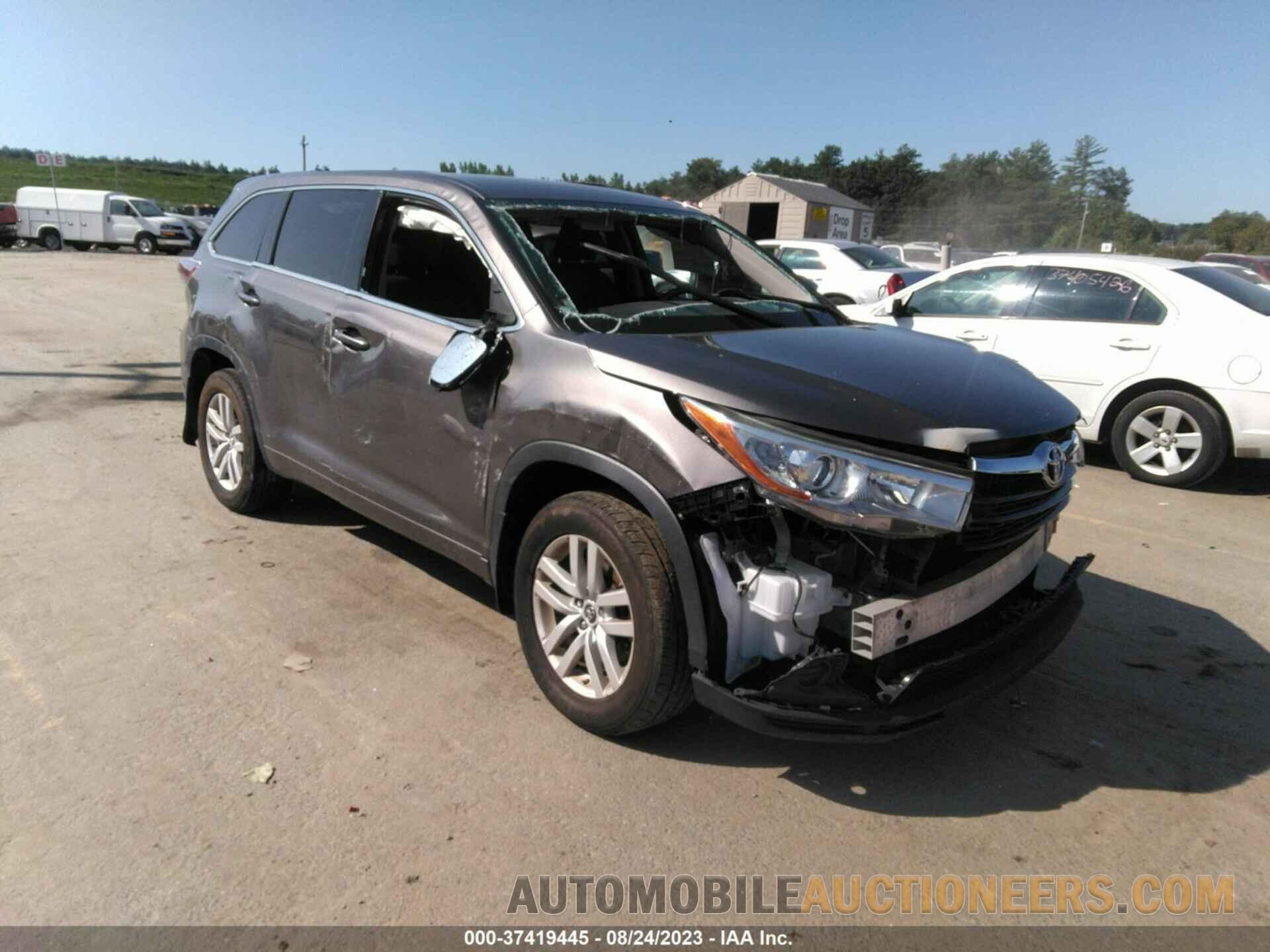 5TDBKRFHXGS353020 TOYOTA HIGHLANDER 2016