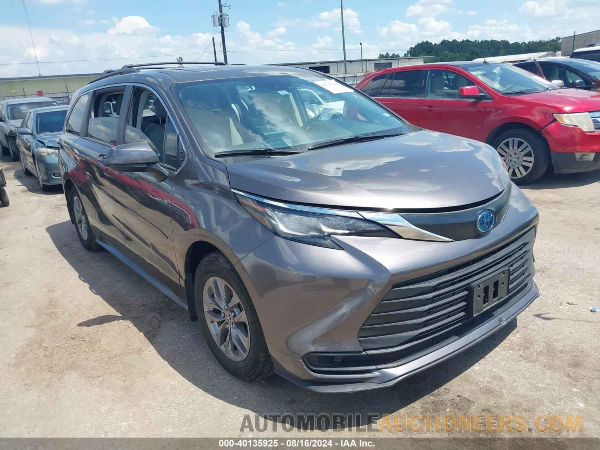 5TDBRKEC5PS179124 TOYOTA SIENNA 2023