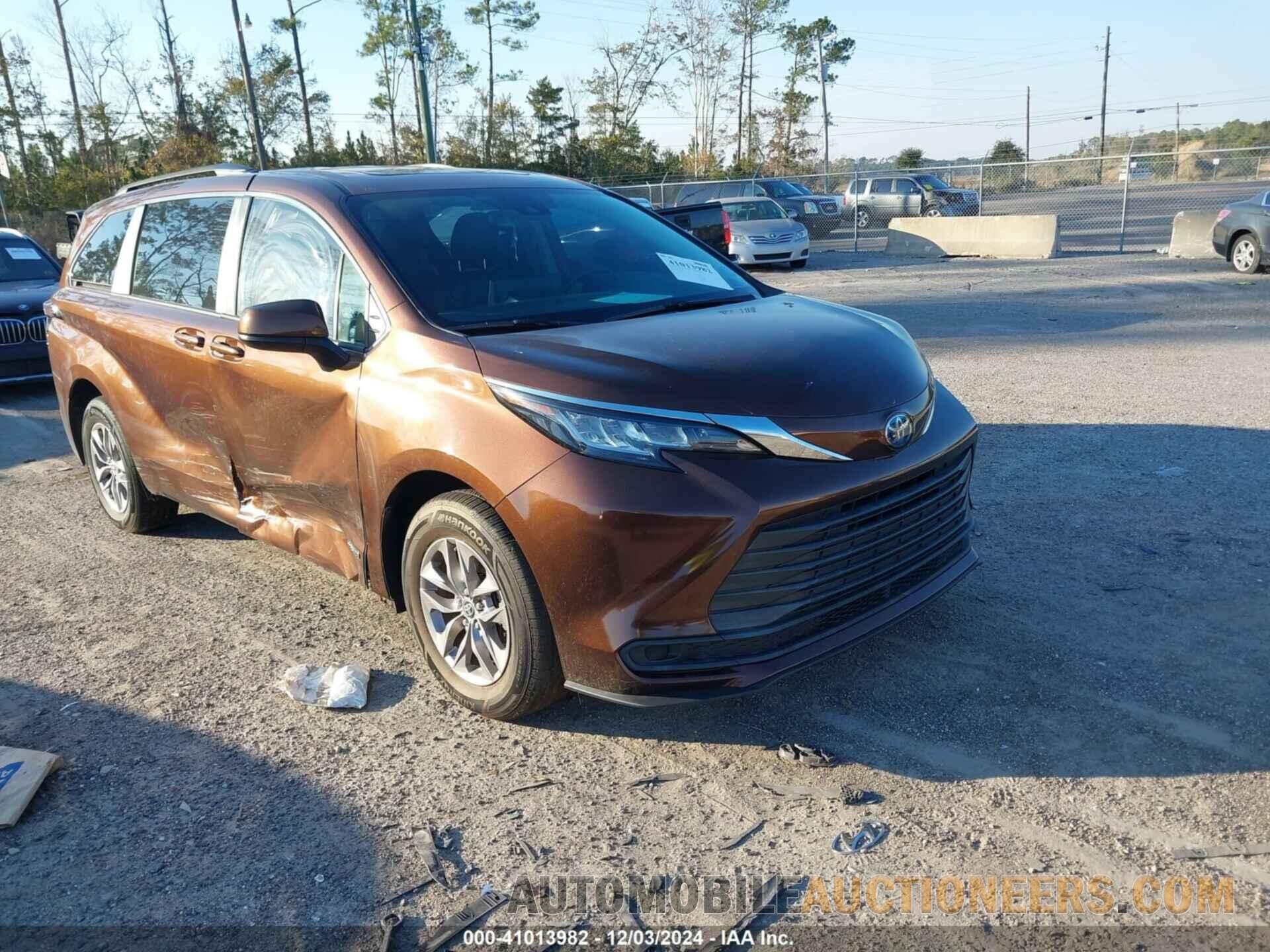 5TDBRKEC6MS007261 TOYOTA SIENNA 2021