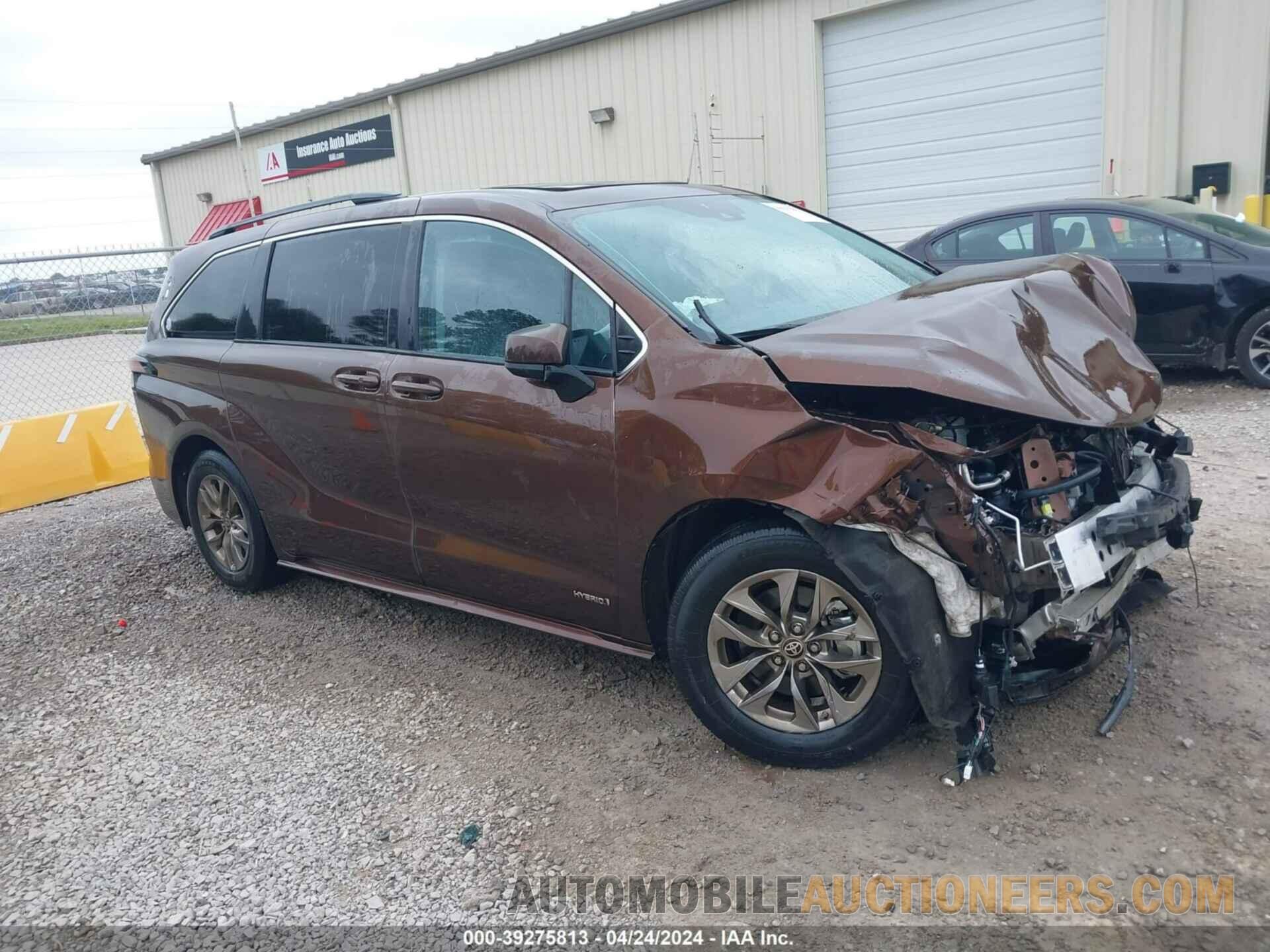 5TDBRKEC8MS028502 TOYOTA SIENNA 2021