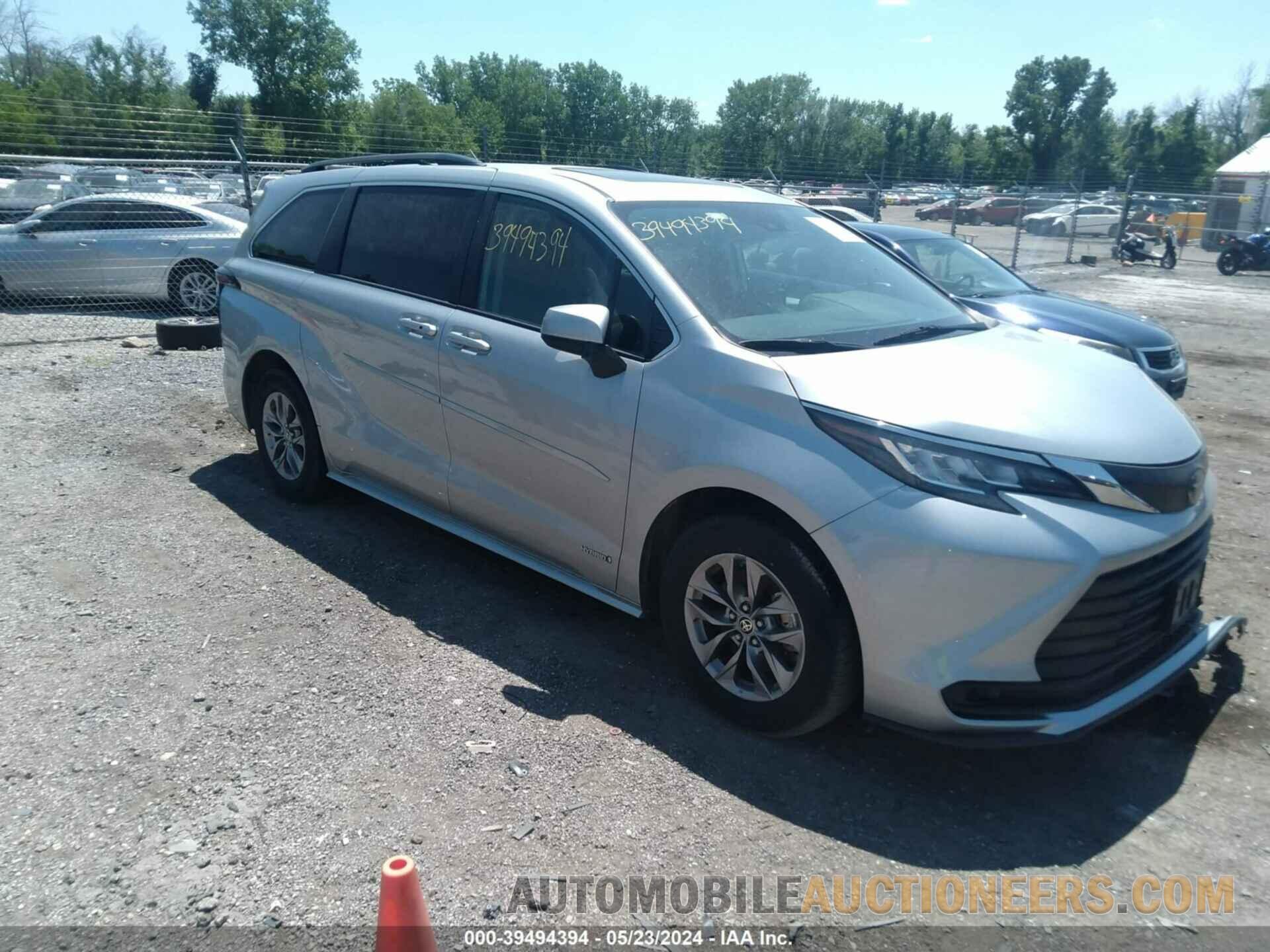 5TDBSKFCXMS016029 TOYOTA SIENNA 2021