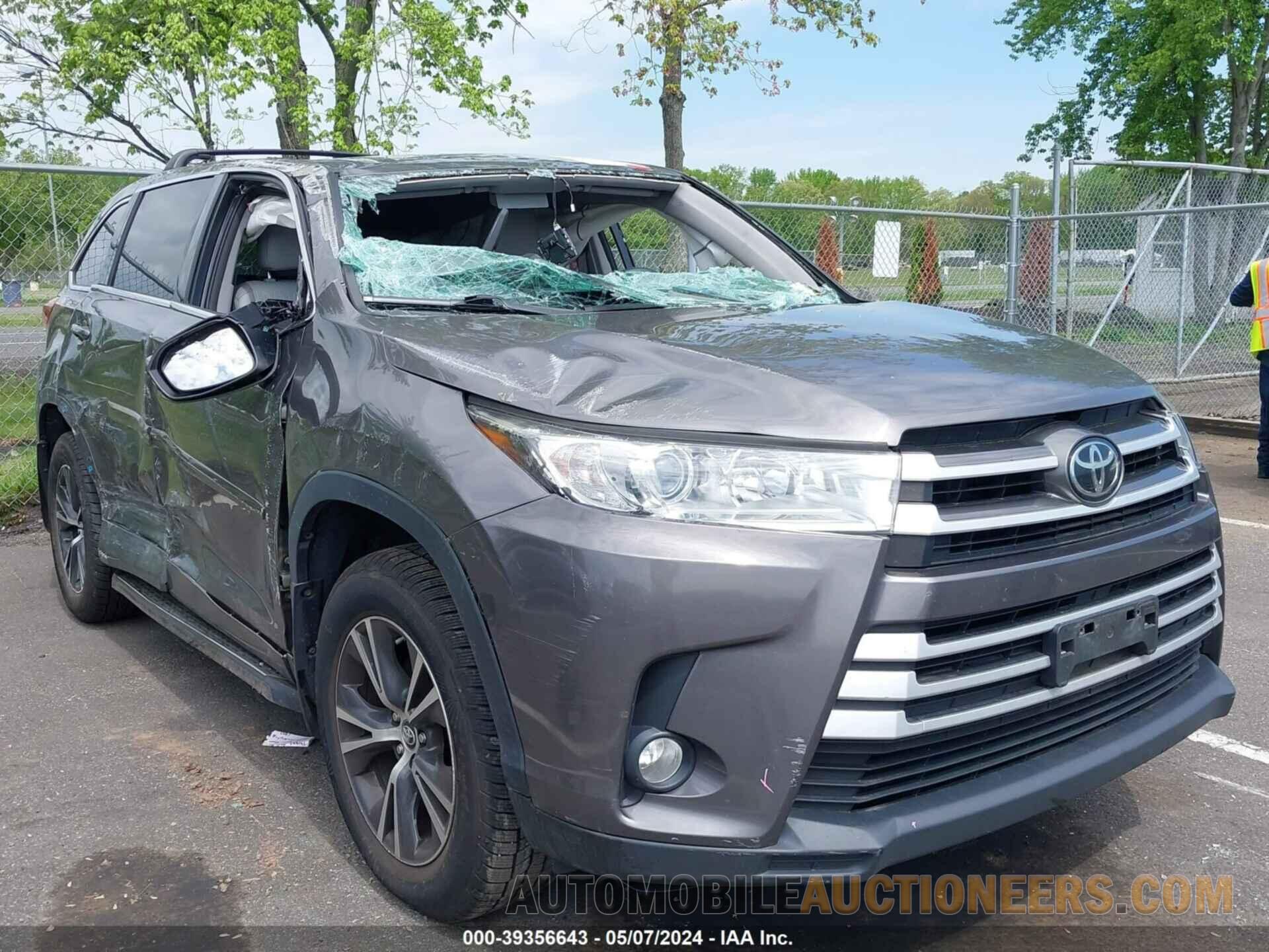 5TDBZRFH0HS436033 TOYOTA HIGHLANDER 2017