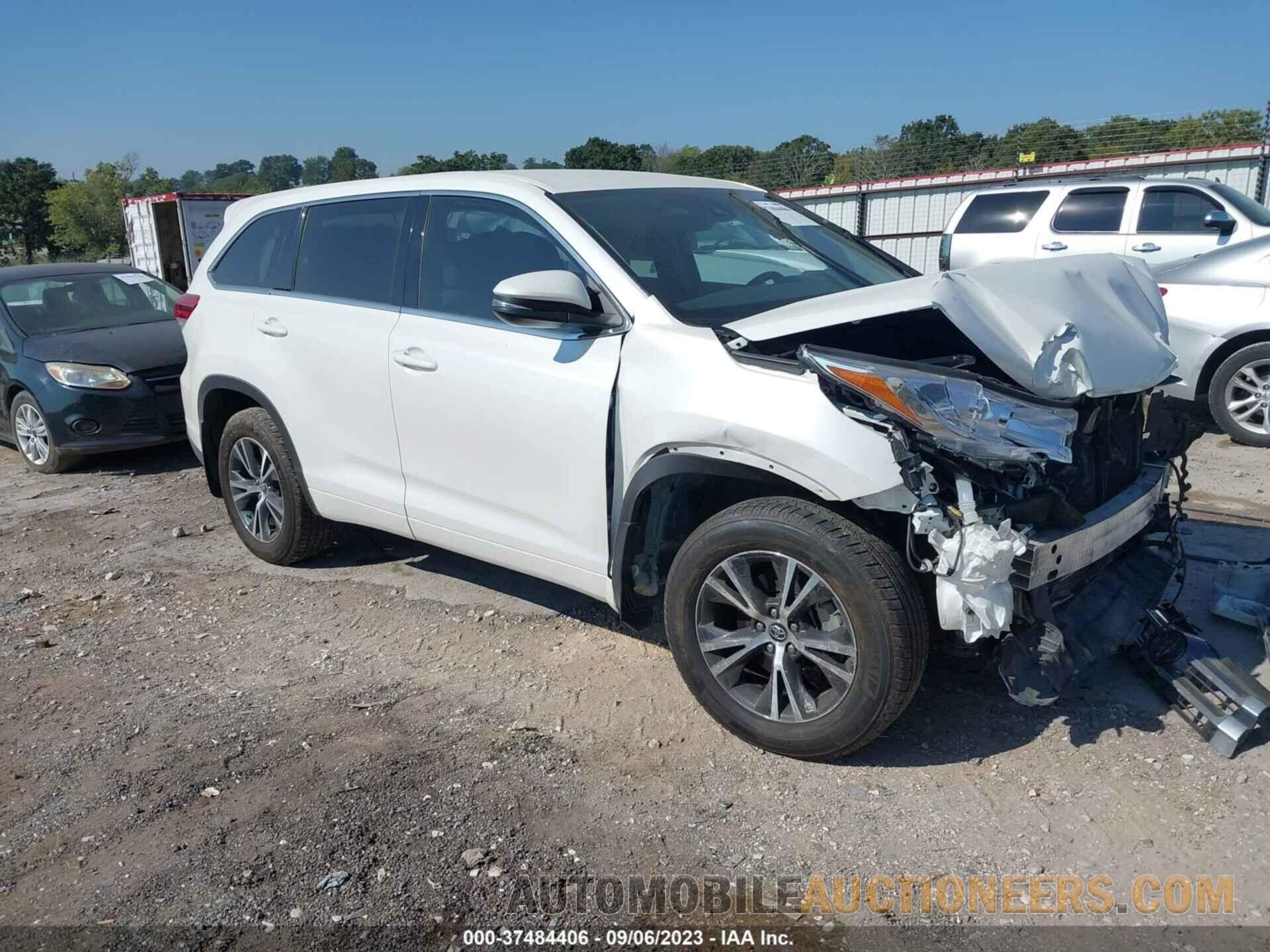 5TDBZRFH0HS465242 TOYOTA HIGHLANDER 2017