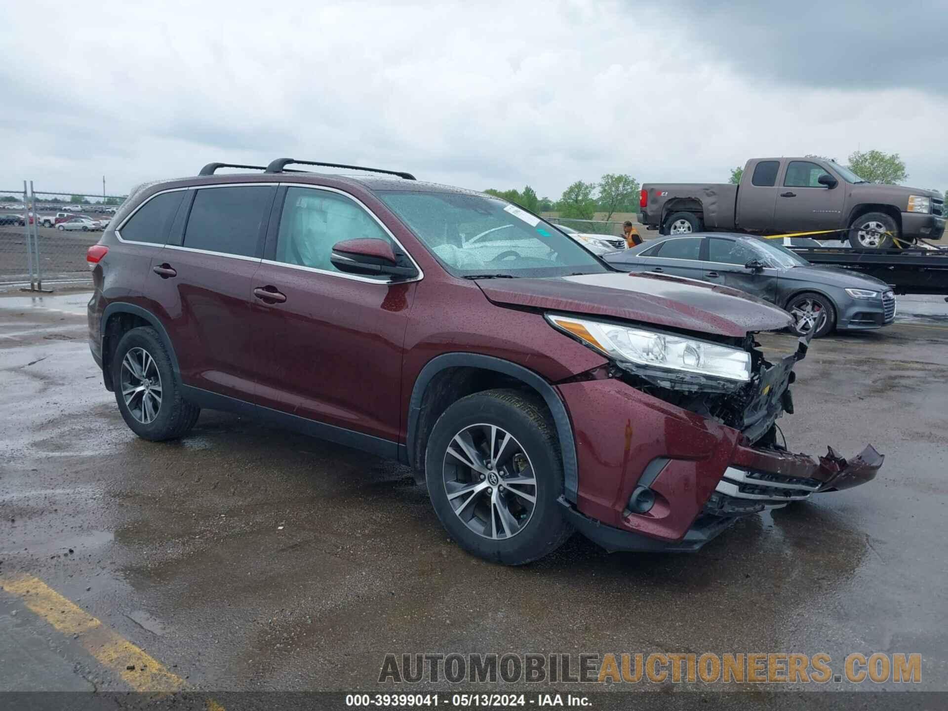 5TDBZRFH0KS964324 TOYOTA HIGHLANDER 2019