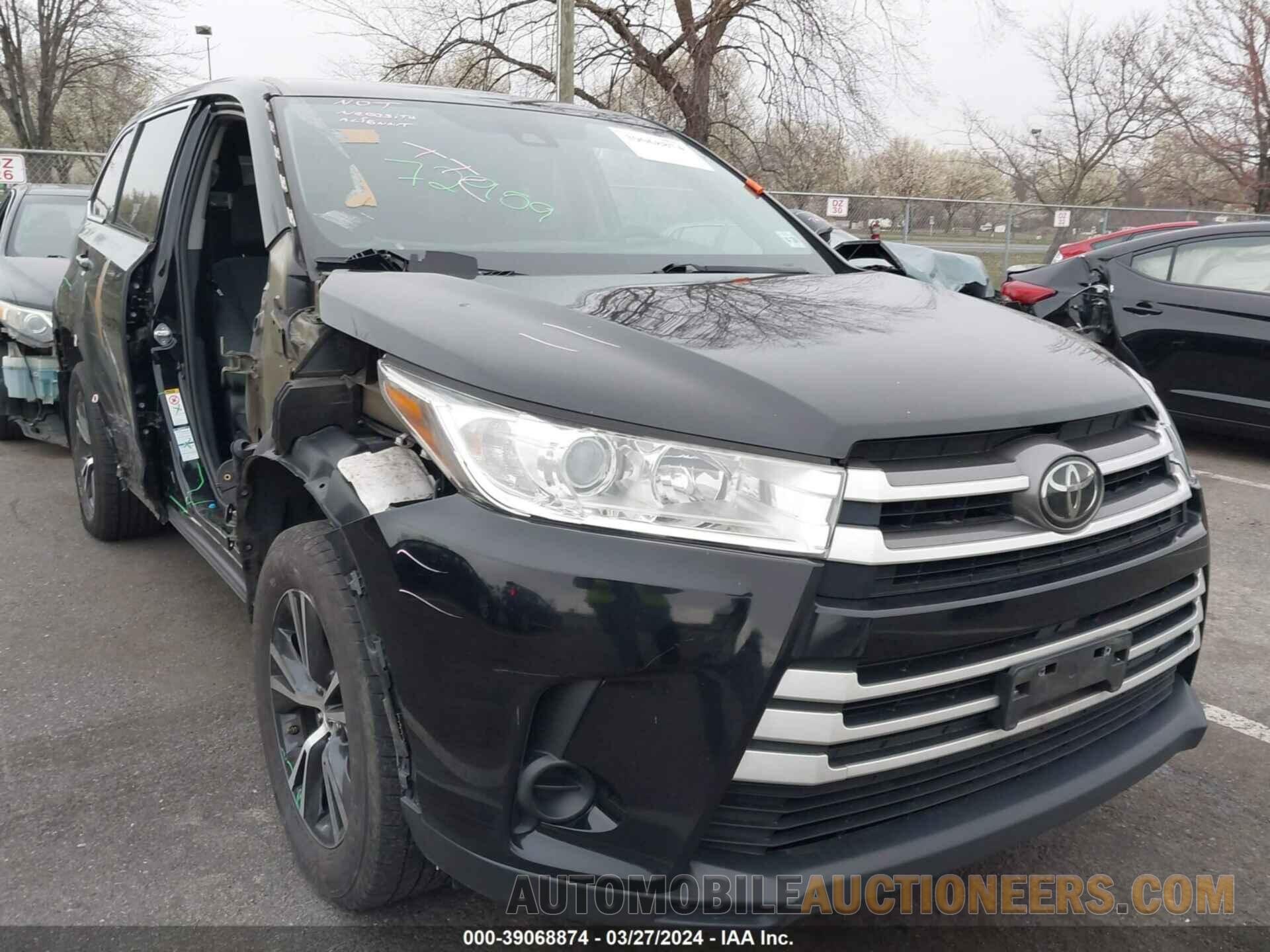 5TDBZRFH0KS976666 TOYOTA HIGHLANDER 2019