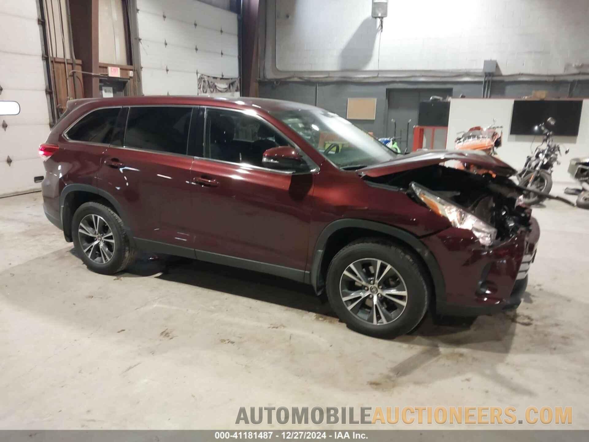 5TDBZRFH0KS989286 TOYOTA HIGHLANDER 2019