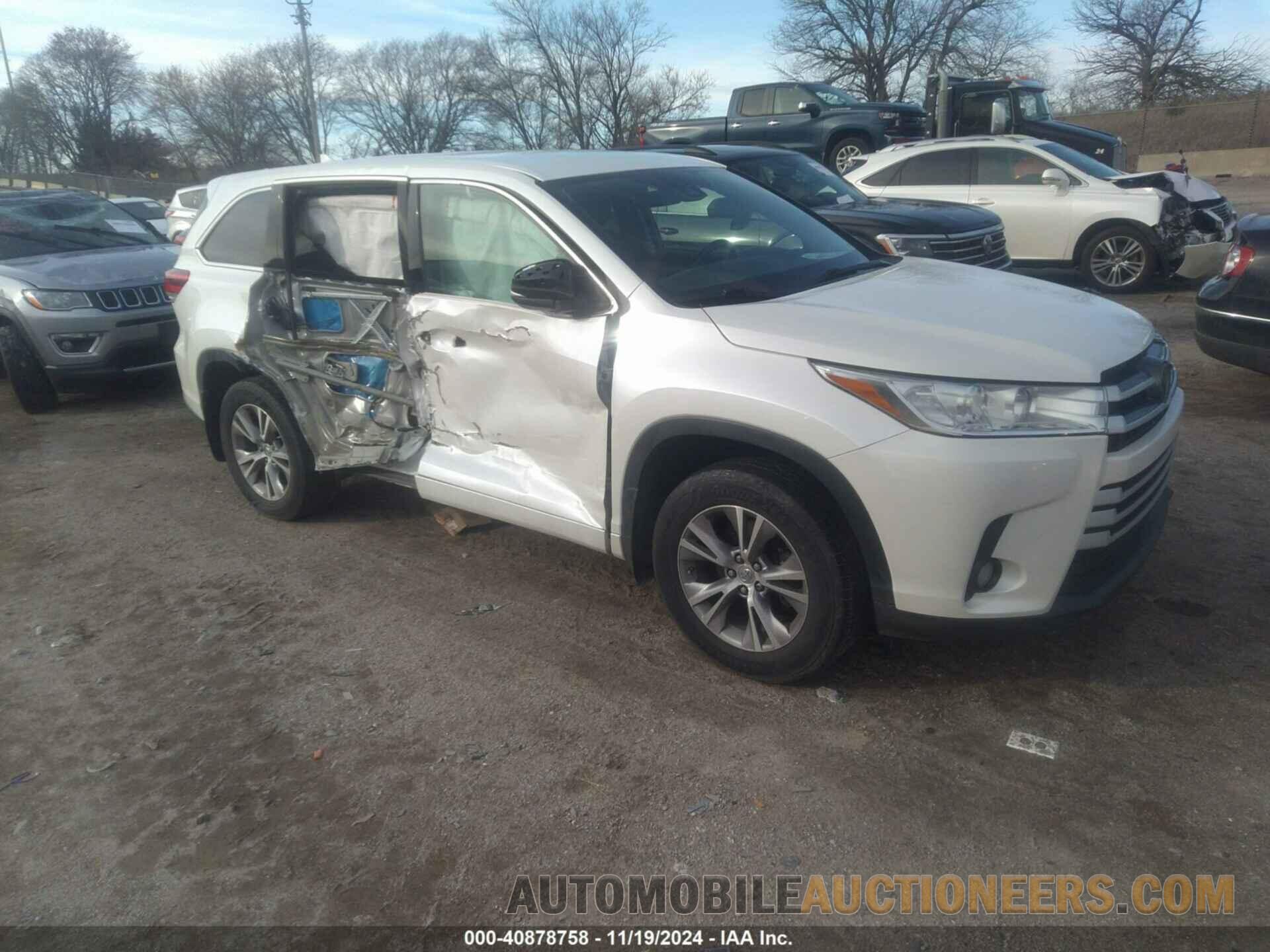 5TDBZRFH1HS359107 TOYOTA HIGHLANDER 2017