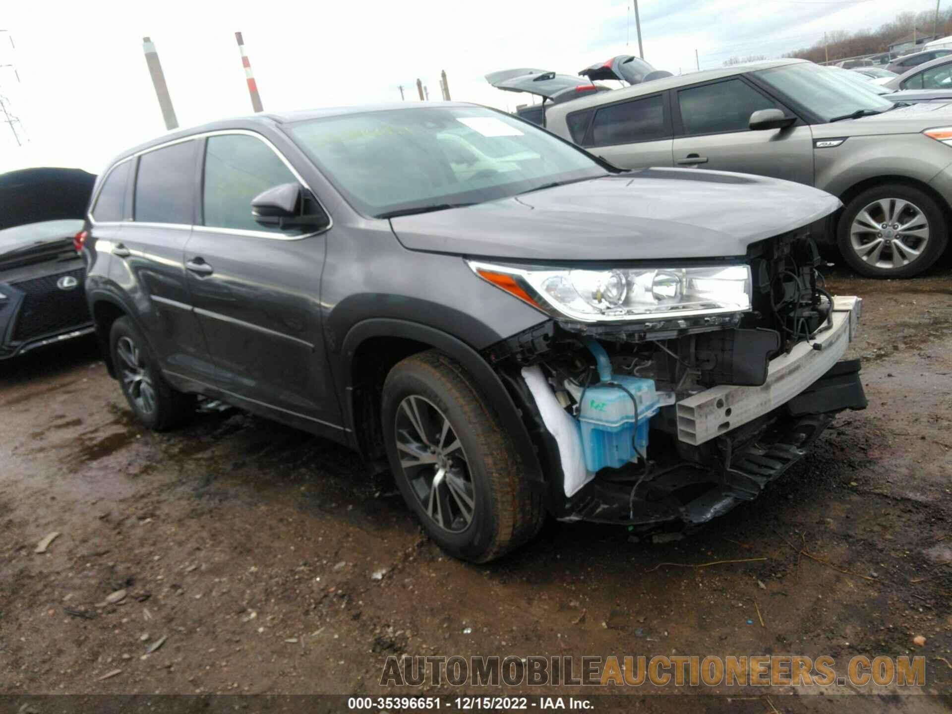 5TDBZRFH1HS386632 TOYOTA HIGHLANDER 2017