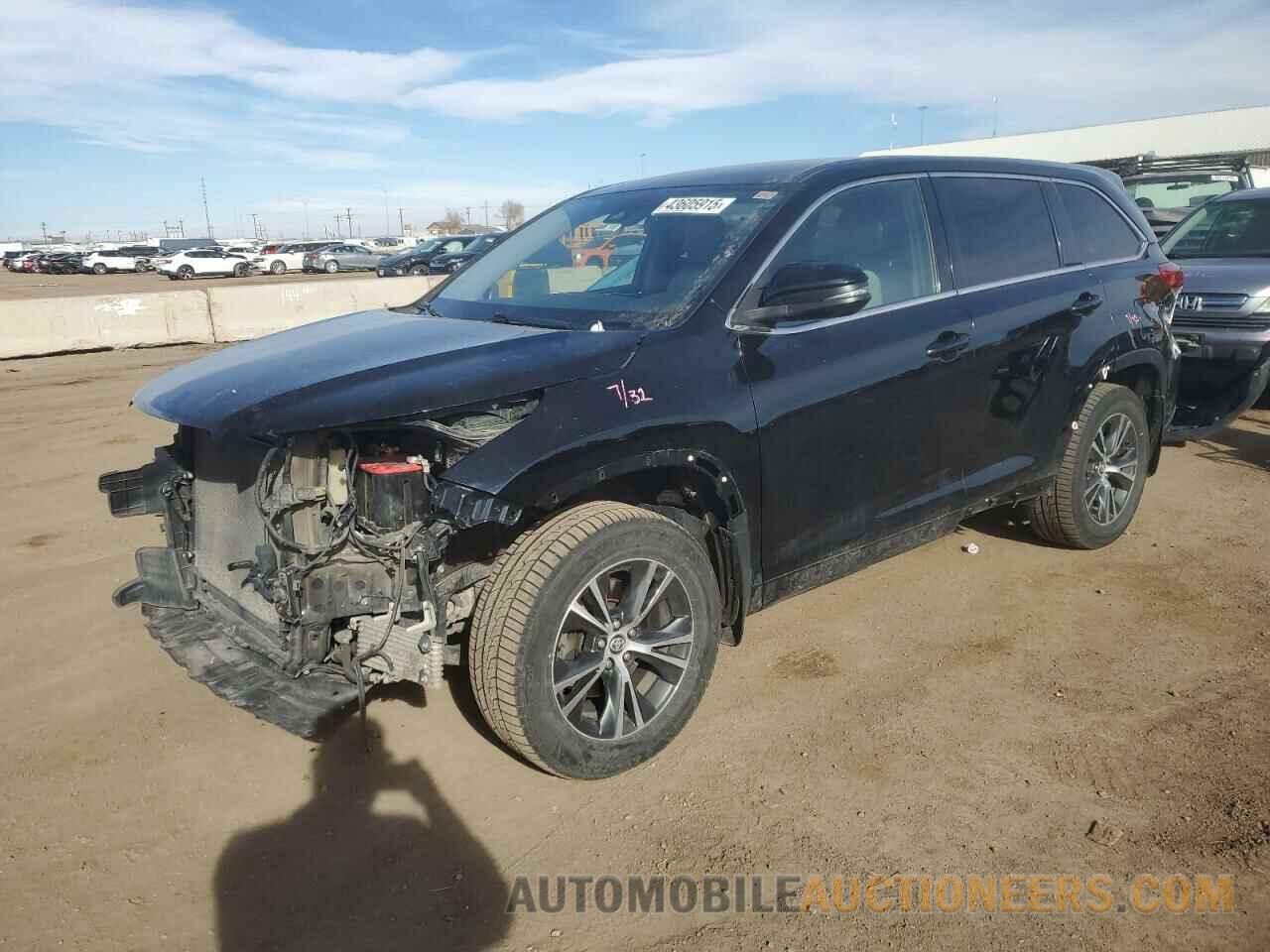 5TDBZRFH1HS452290 TOYOTA HIGHLANDER 2017