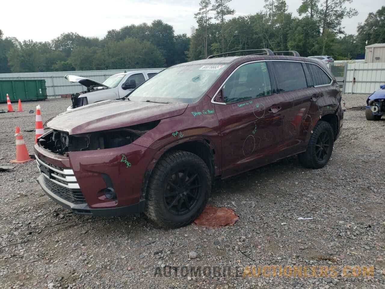 5TDBZRFH1HS455318 TOYOTA HIGHLANDER 2017