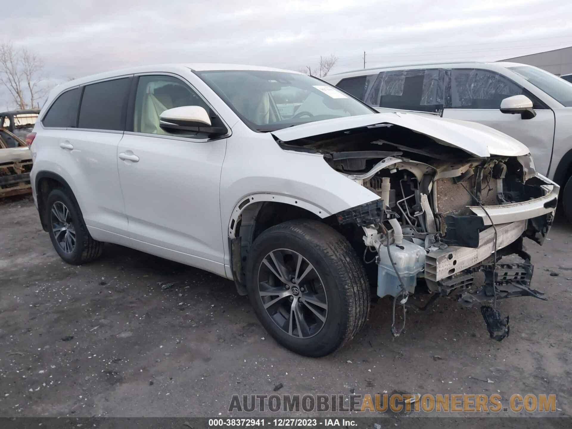 5TDBZRFH1HS473916 TOYOTA HIGHLANDER 2017