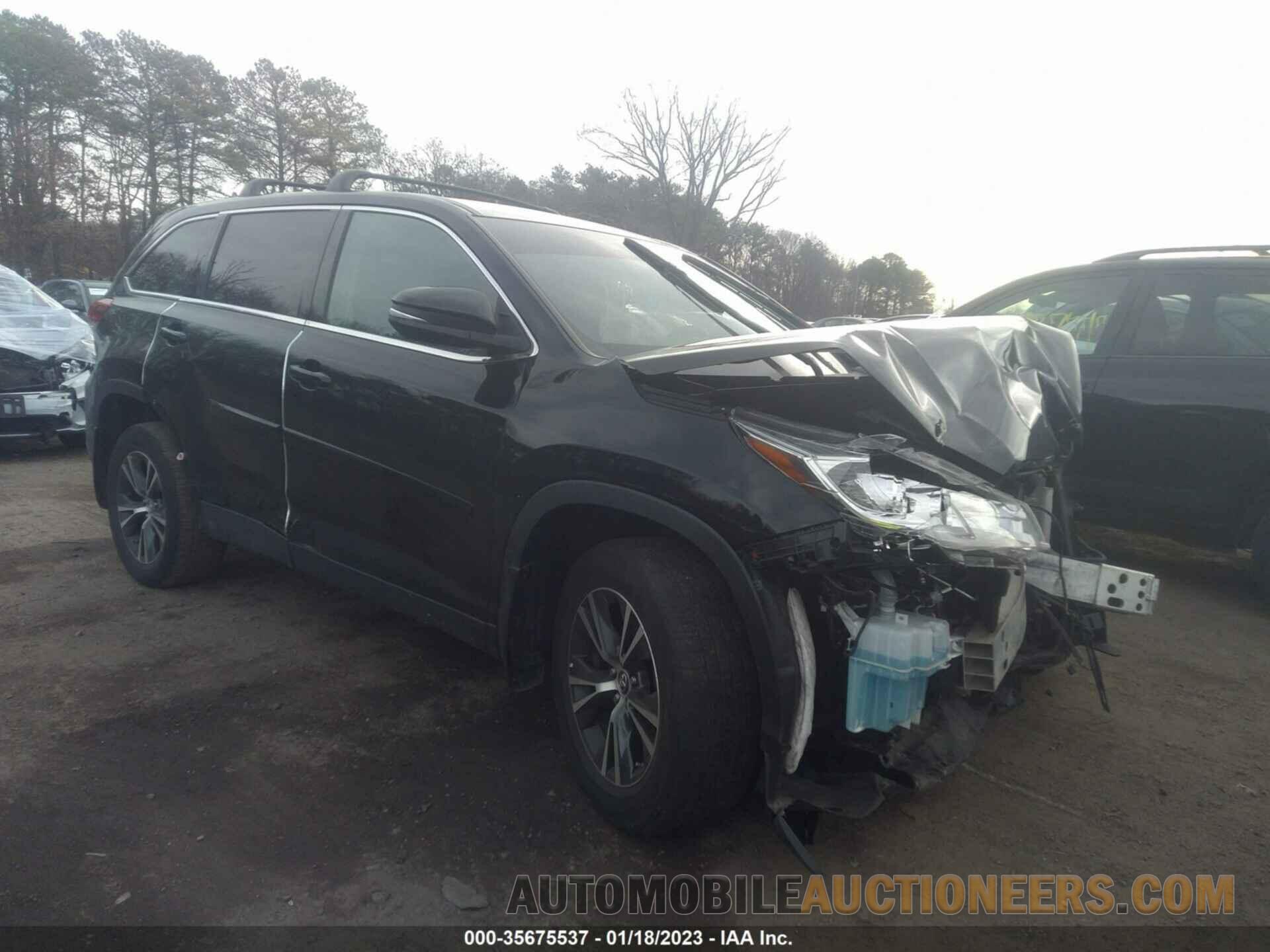 5TDBZRFH1KS740740 TOYOTA HIGHLANDER 2019