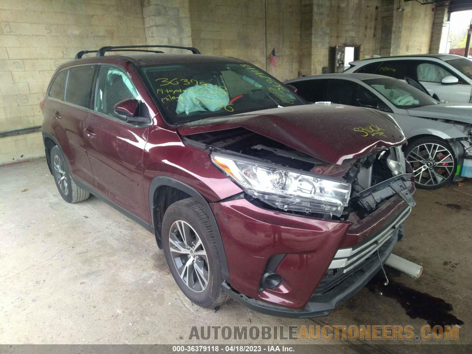 5TDBZRFH1KS916508 TOYOTA HIGHLANDER 2019