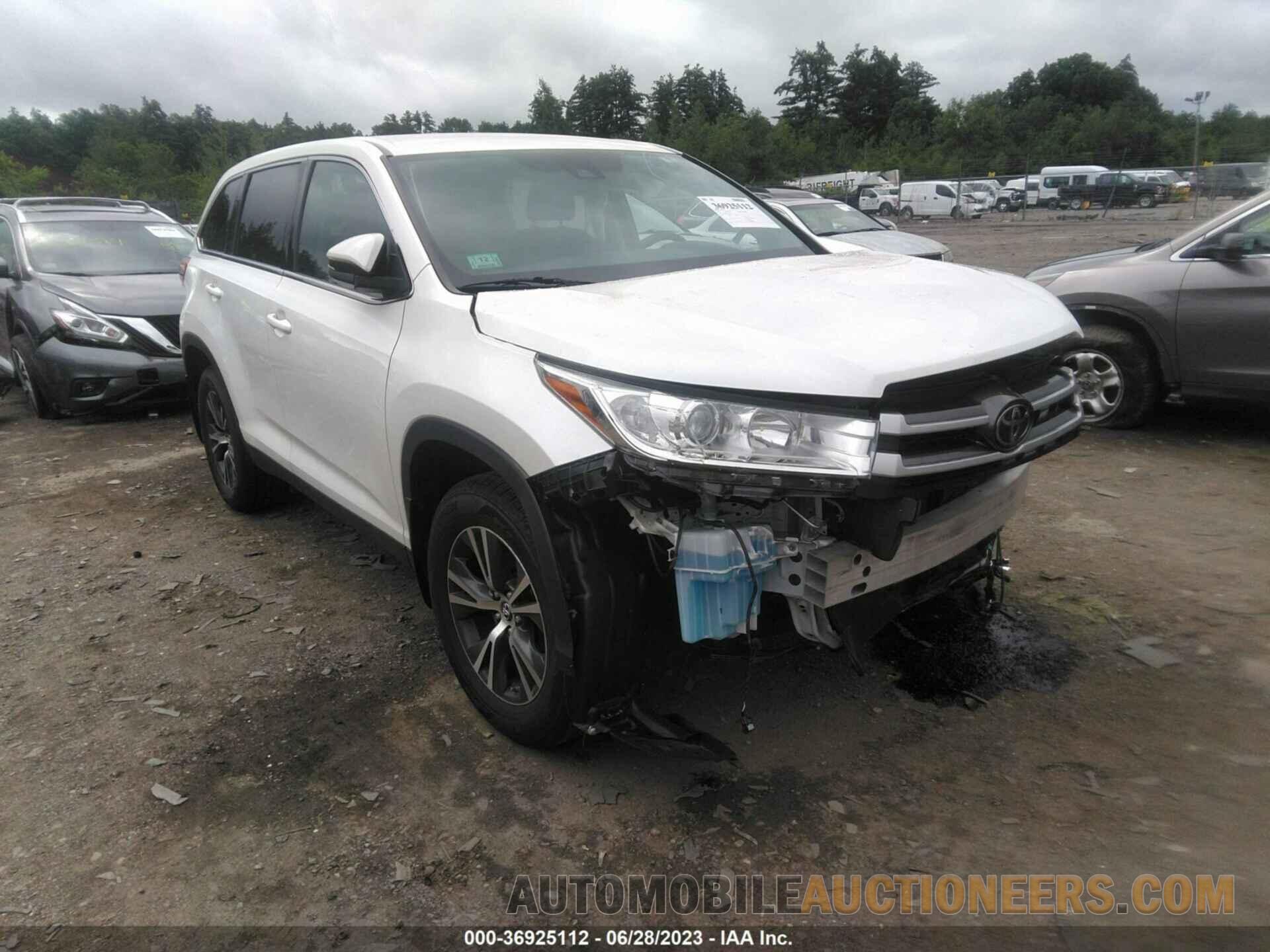 5TDBZRFH1KS953767 TOYOTA HIGHLANDER 2019