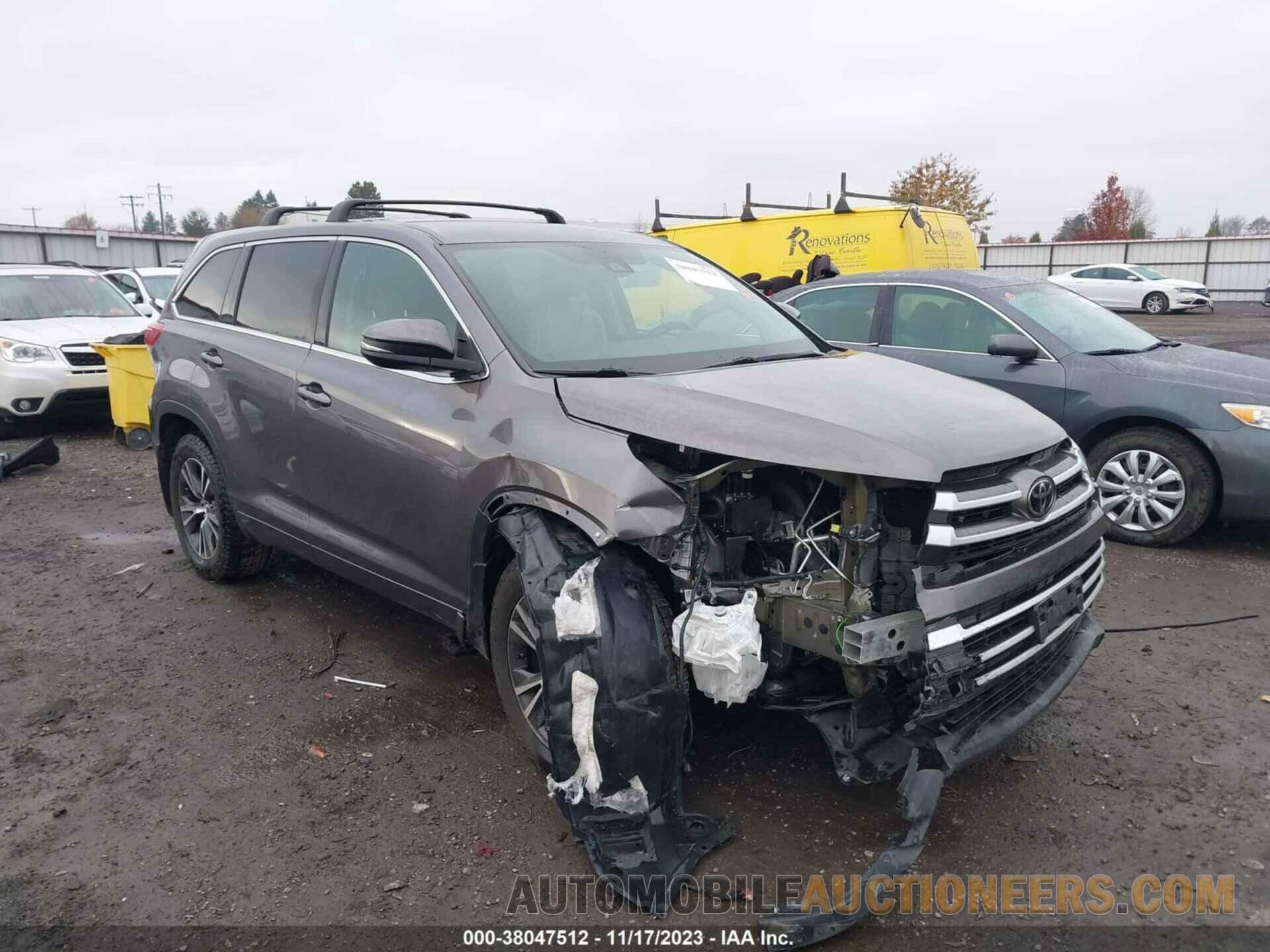 5TDBZRFH2HS427415 TOYOTA HIGHLANDER 2017