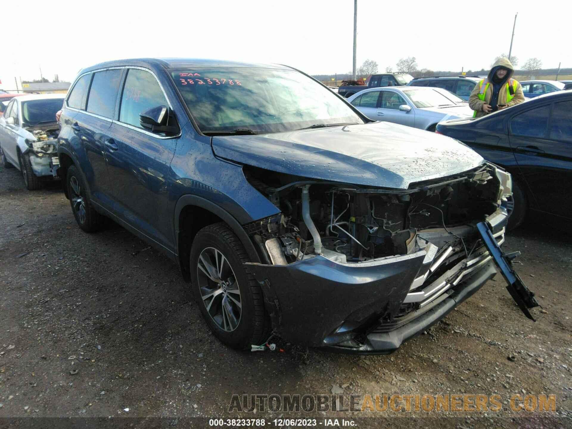 5TDBZRFH2HS459927 TOYOTA HIGHLANDER 2017