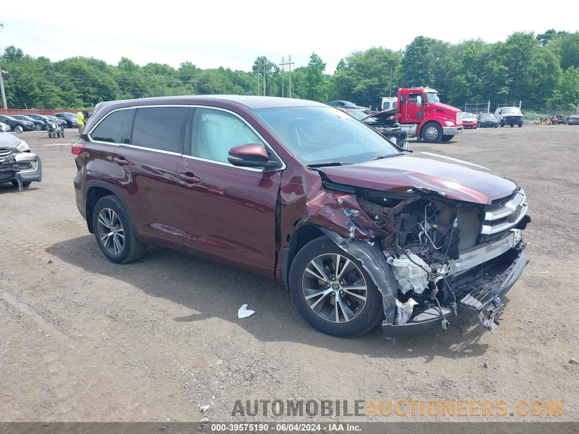 5TDBZRFH2JS904172 TOYOTA HIGHLANDER 2018