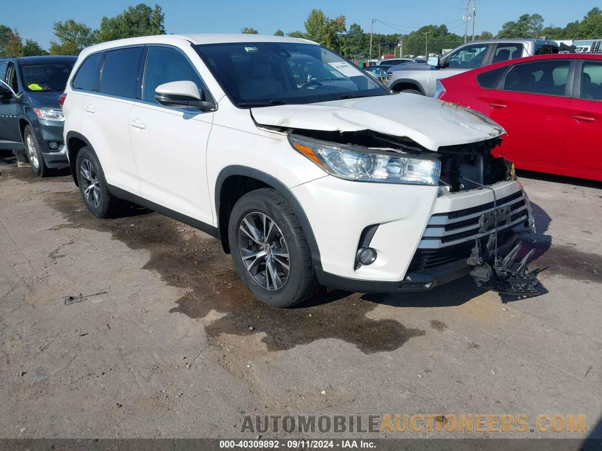 5TDBZRFH2KS723106 TOYOTA HIGHLANDER 2019