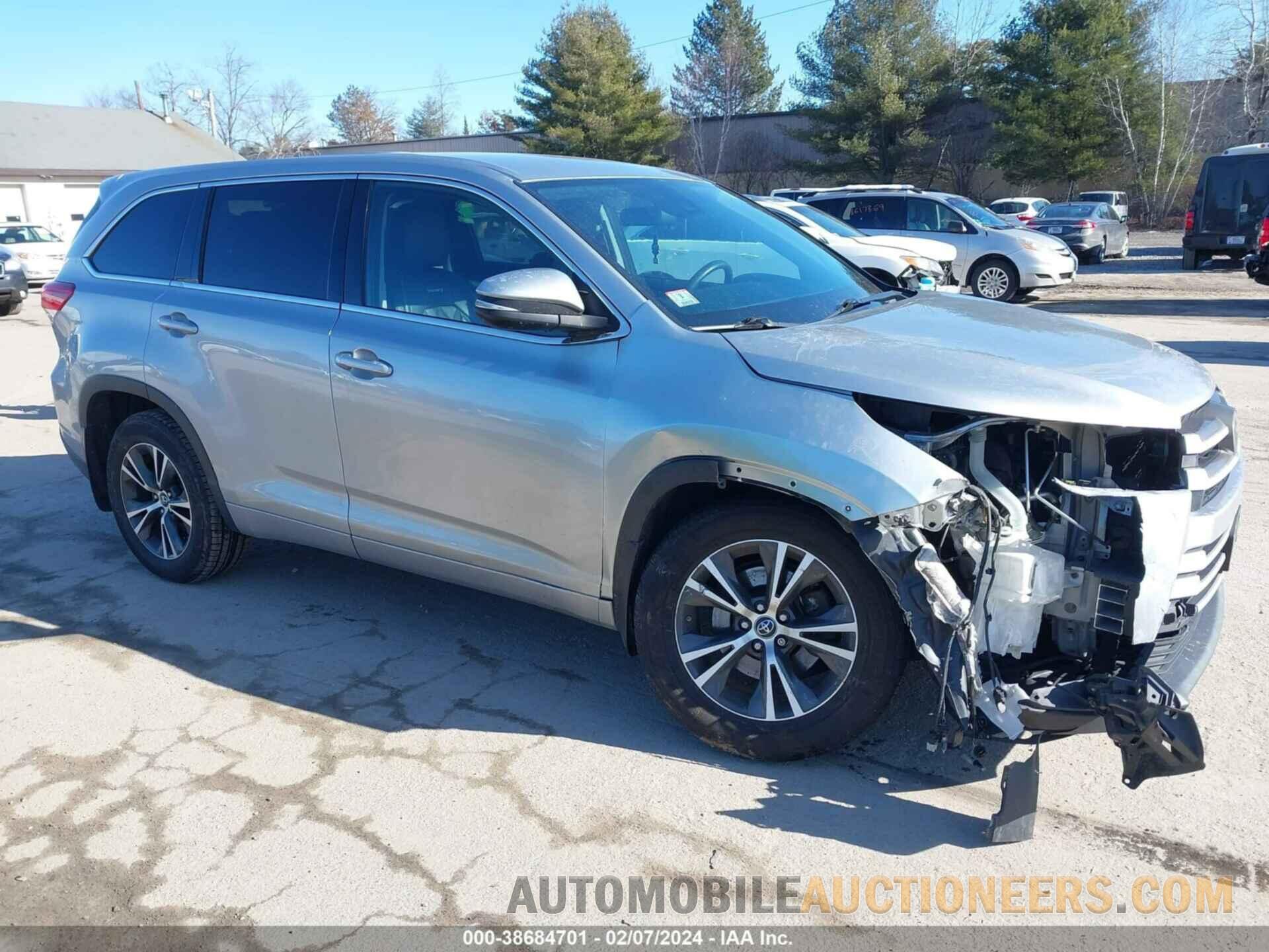 5TDBZRFH4HS358484 TOYOTA HIGHLANDER 2017