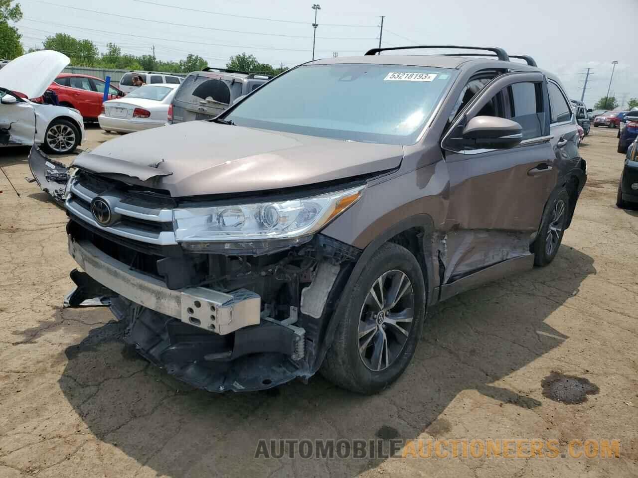 5TDBZRFH4HS407702 TOYOTA HIGHLANDER 2017