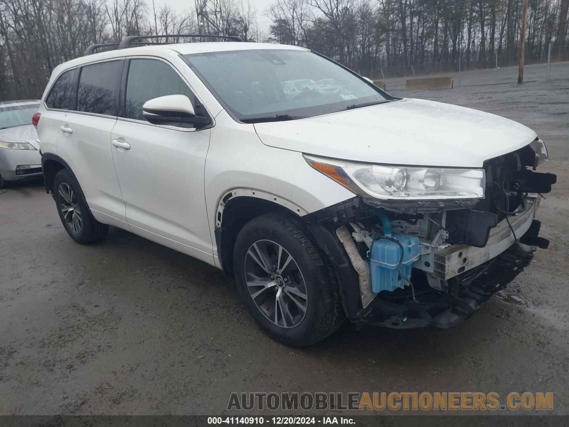 5TDBZRFH4HS436293 TOYOTA HIGHLANDER 2017