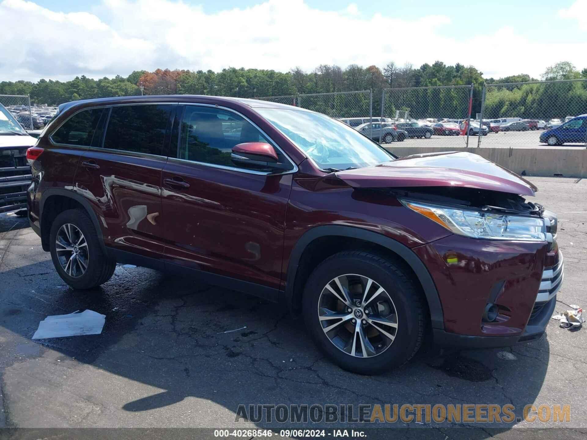 5TDBZRFH4KS741591 TOYOTA HIGHLANDER 2019