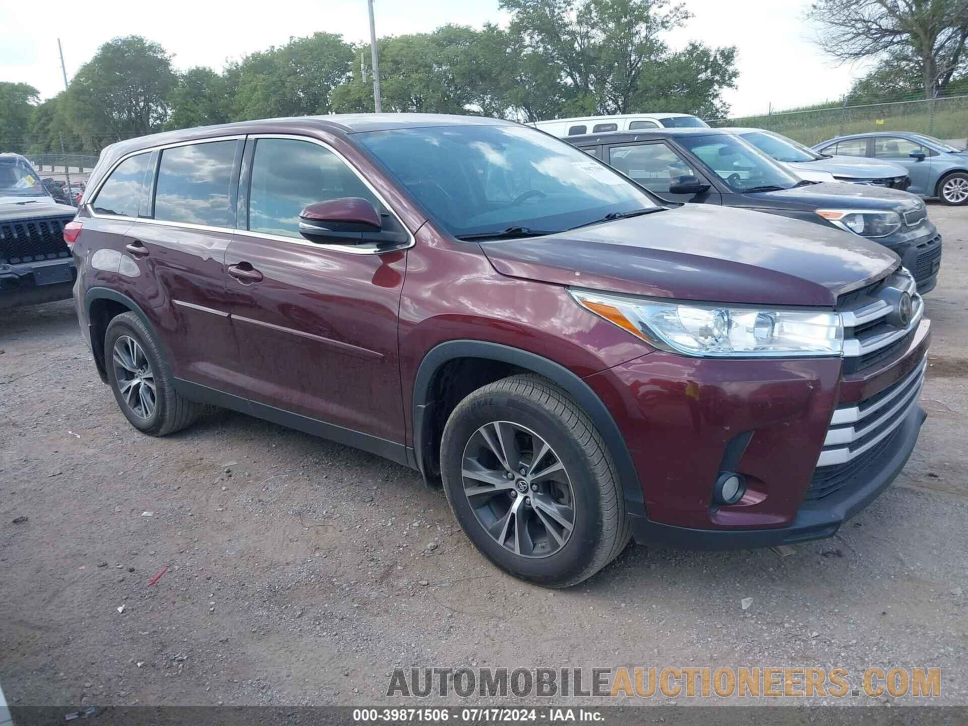 5TDBZRFH4KS942942 TOYOTA HIGHLANDER 2019