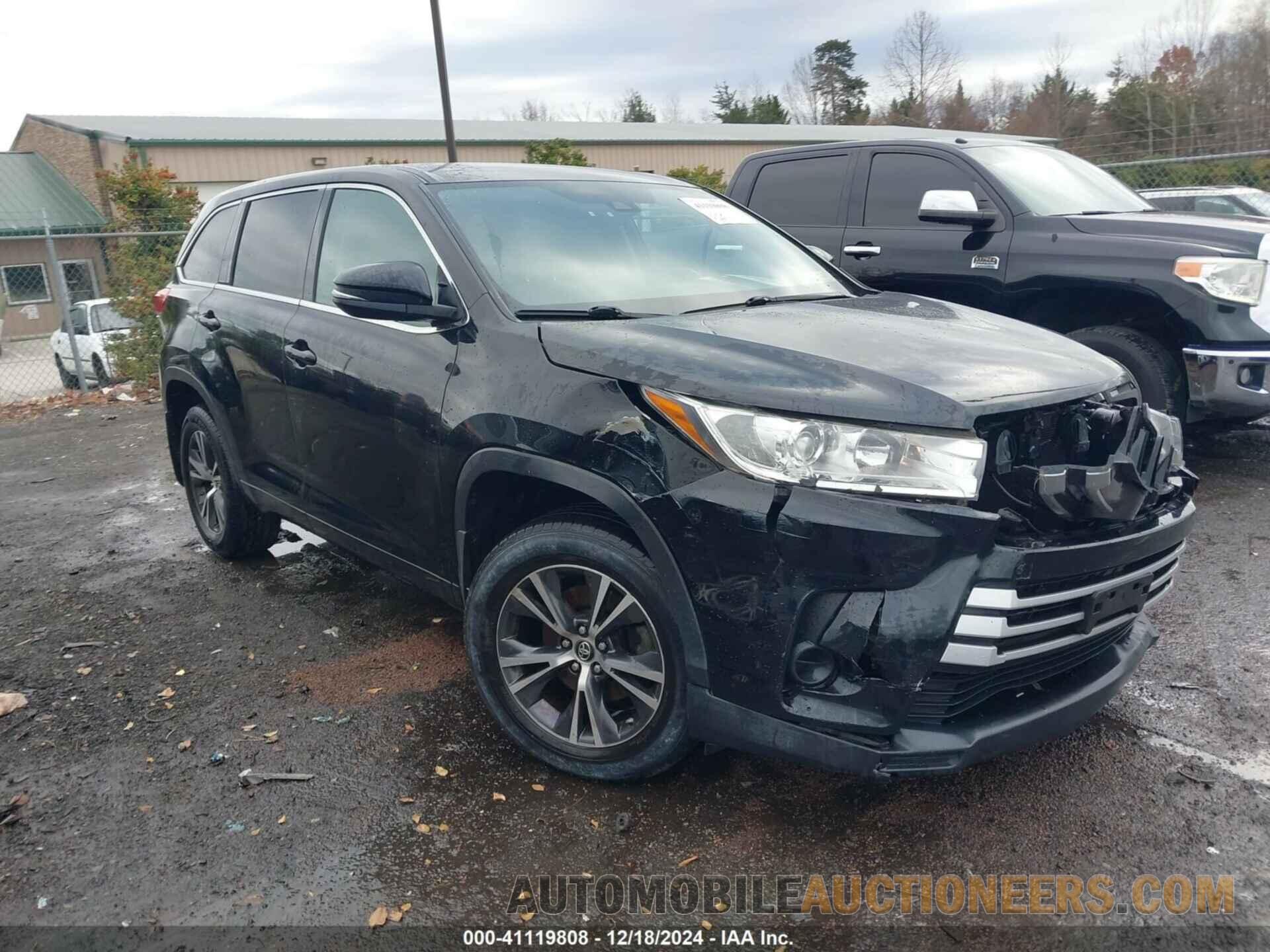 5TDBZRFH5HS378727 TOYOTA HIGHLANDER 2017