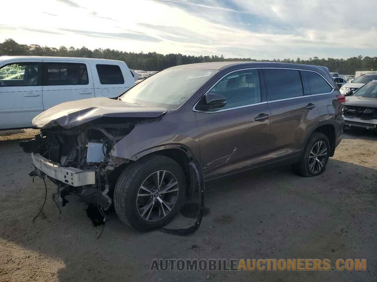 5TDBZRFH5HS393745 TOYOTA HIGHLANDER 2017