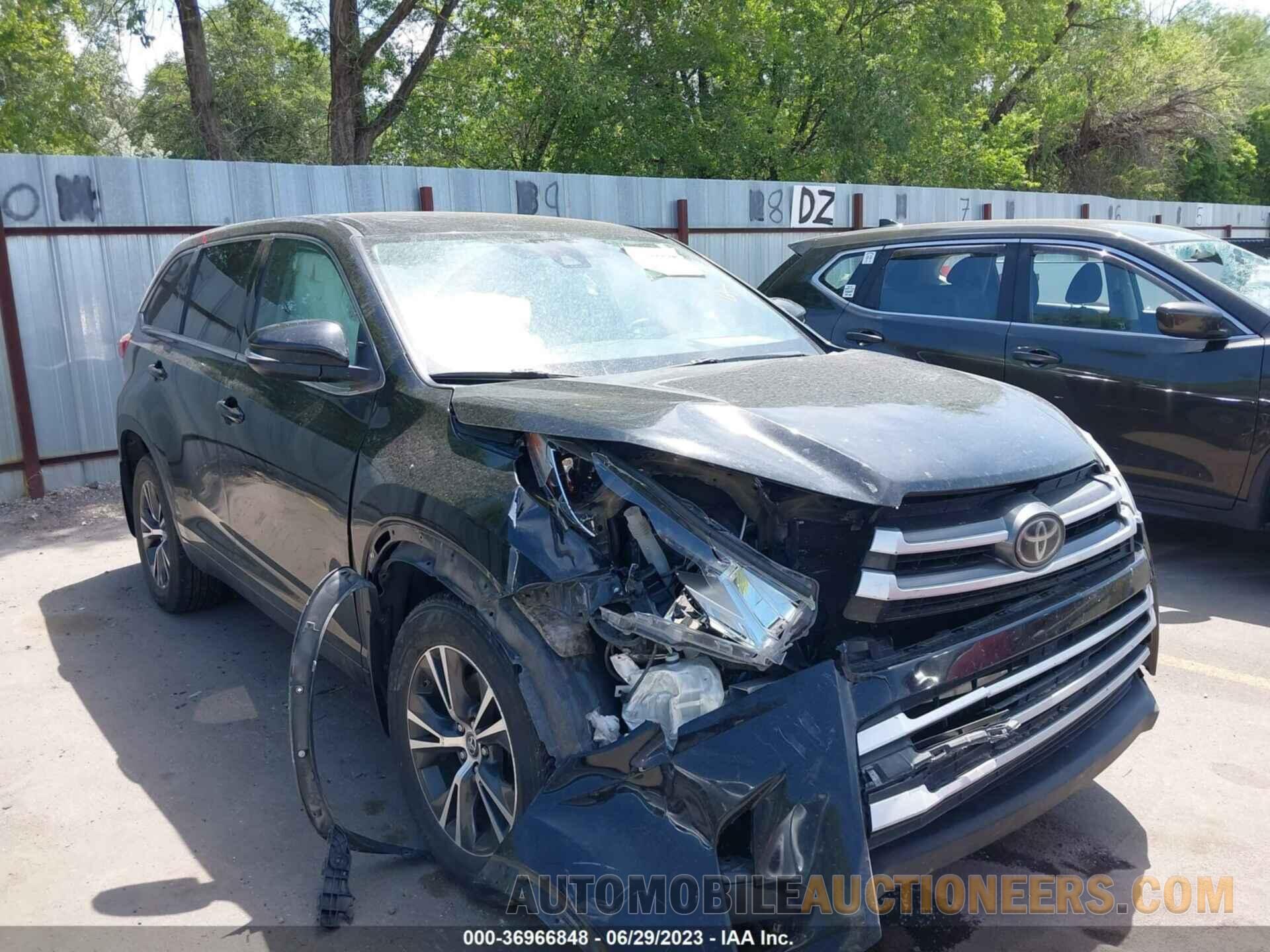 5TDBZRFH5HS395494 TOYOTA HIGHLANDER 2017