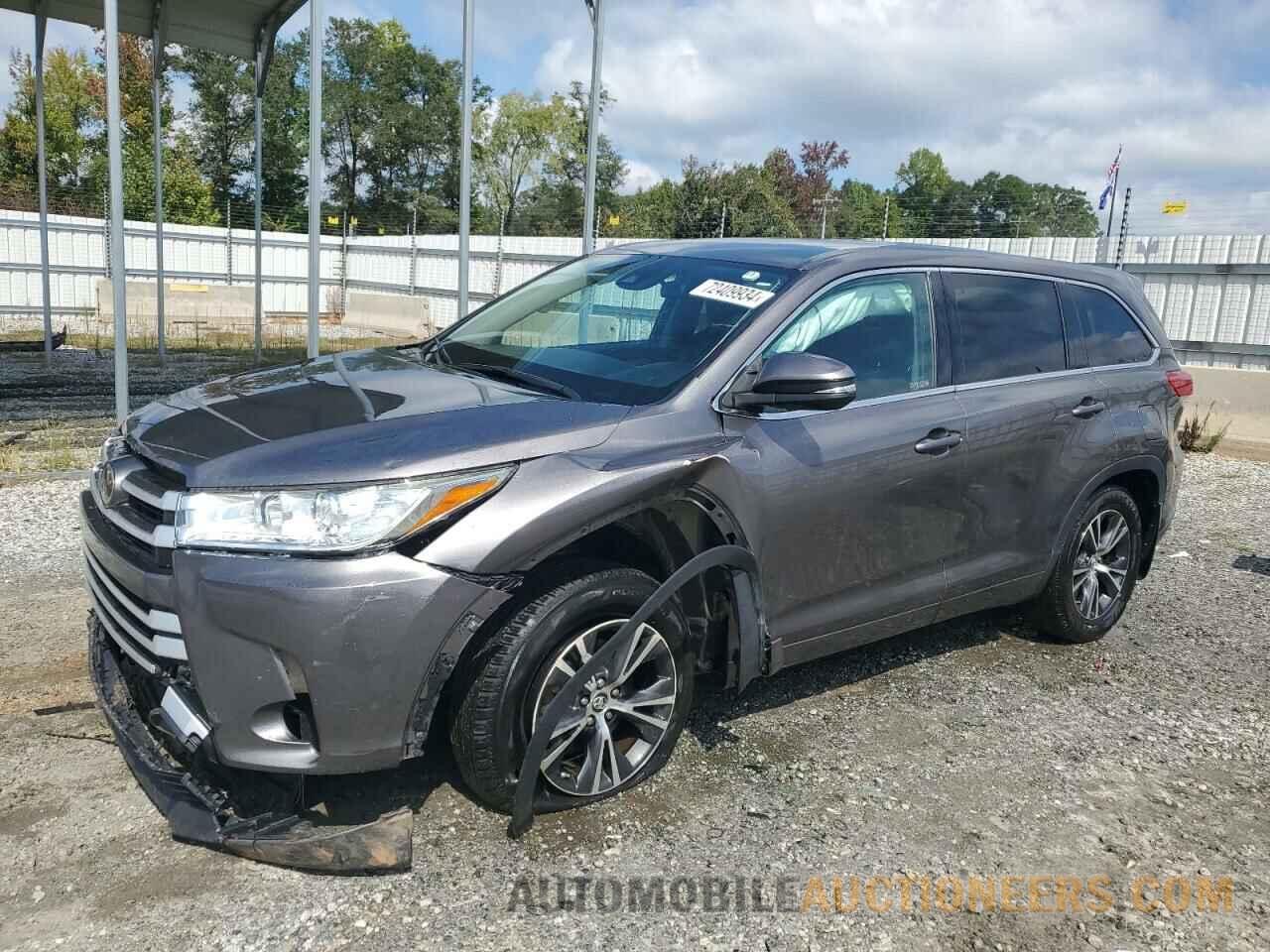 5TDBZRFH5HS414190 TOYOTA HIGHLANDER 2017