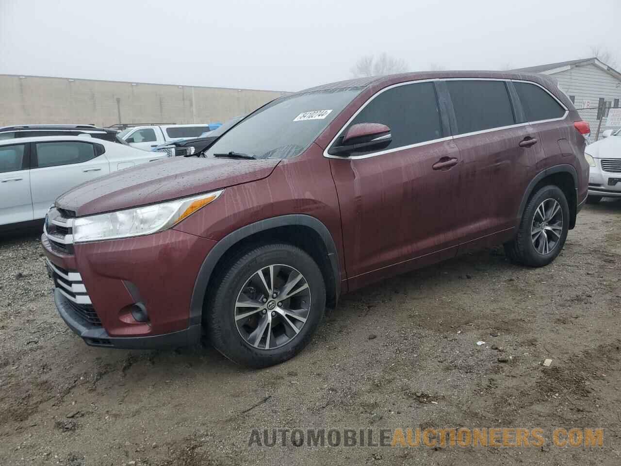 5TDBZRFH5HS414612 TOYOTA HIGHLANDER 2017