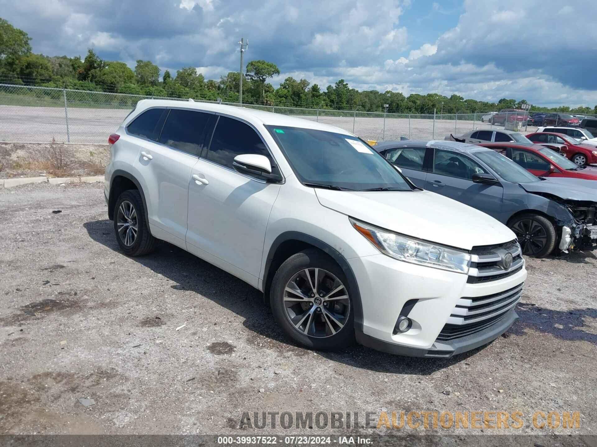 5TDBZRFH5HS449232 TOYOTA HIGHLANDER 2017