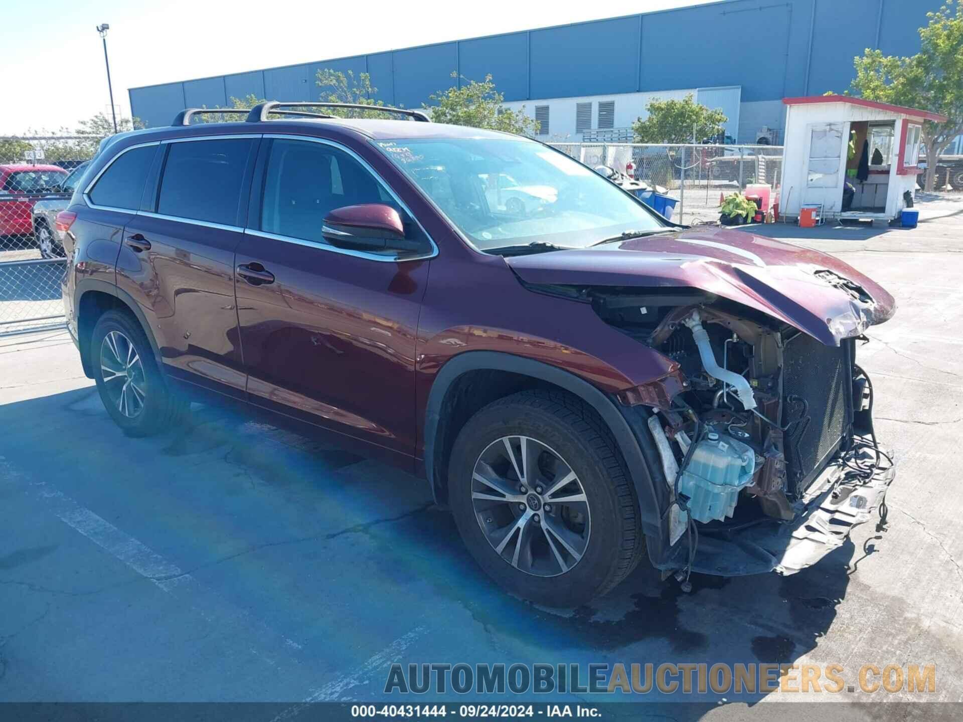 5TDBZRFH5HS467004 TOYOTA HIGHLANDER 2017