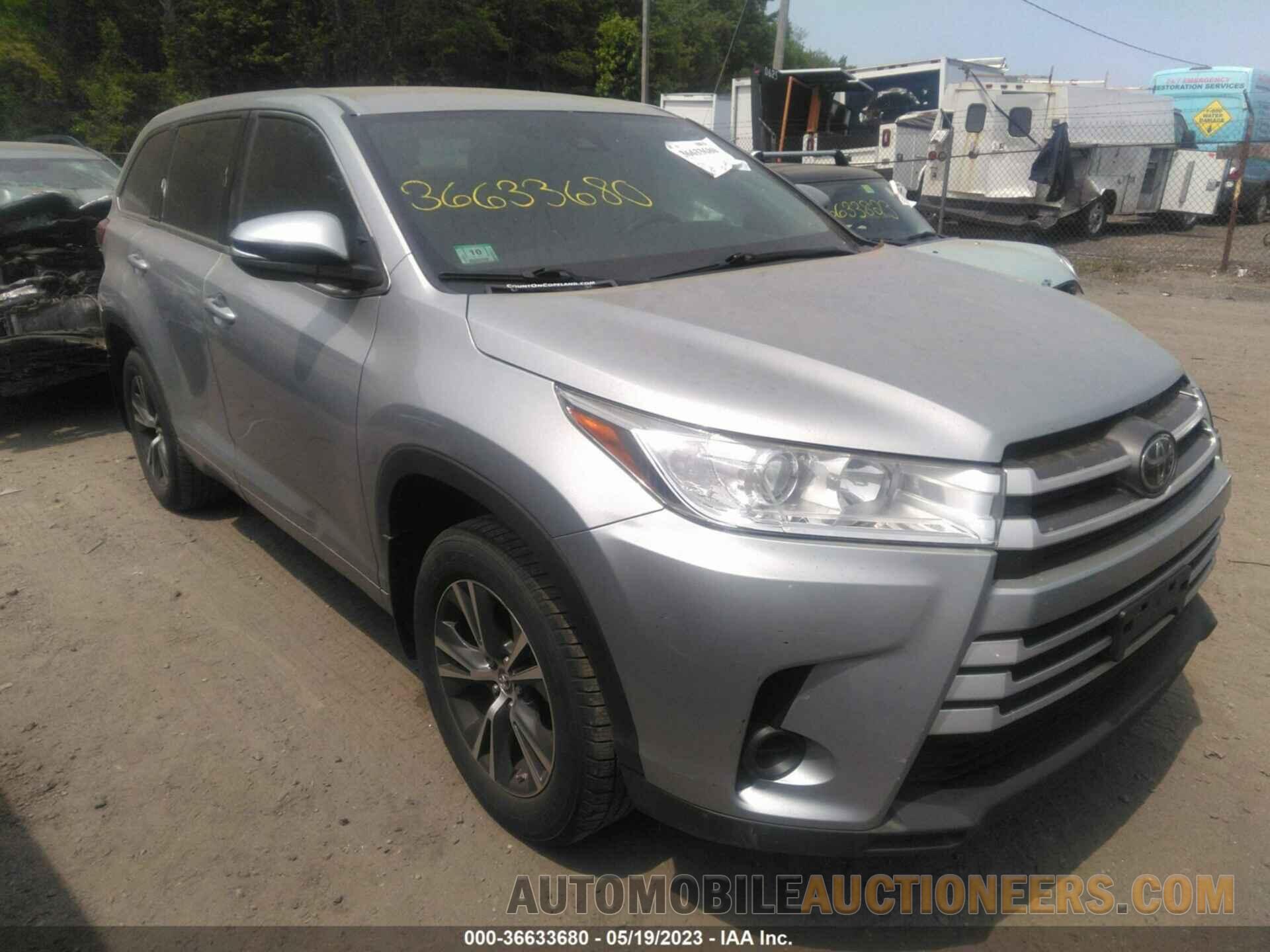 5TDBZRFH5JS826230 TOYOTA HIGHLANDER 2018