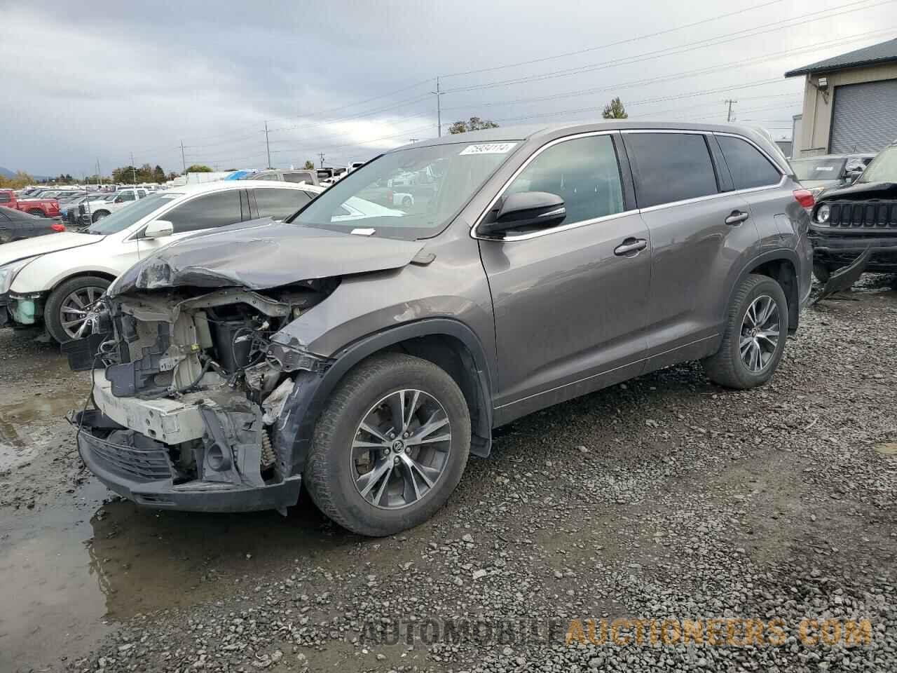 5TDBZRFH5JS857509 TOYOTA HIGHLANDER 2018