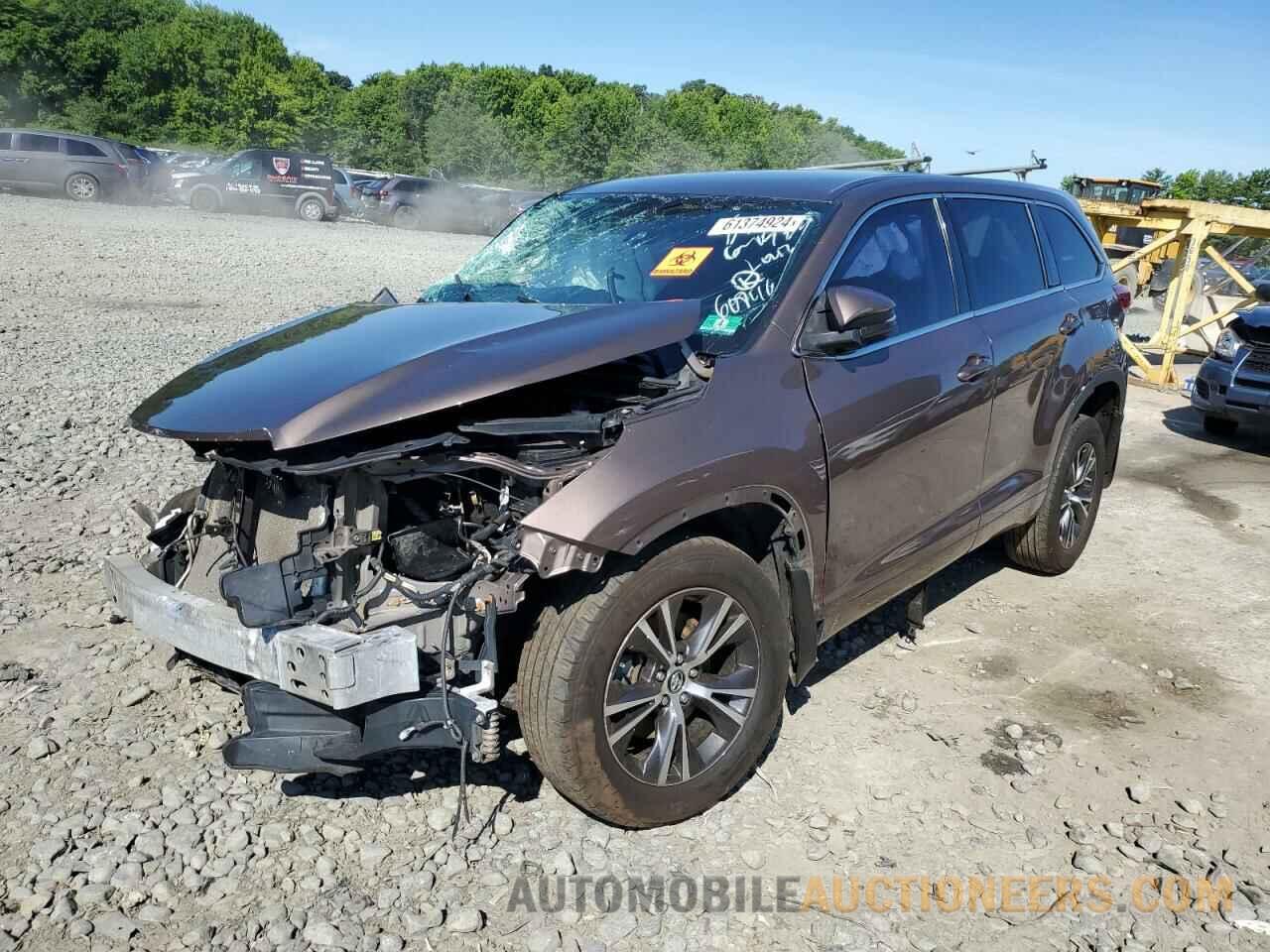 5TDBZRFH5JS860846 TOYOTA HIGHLANDER 2018