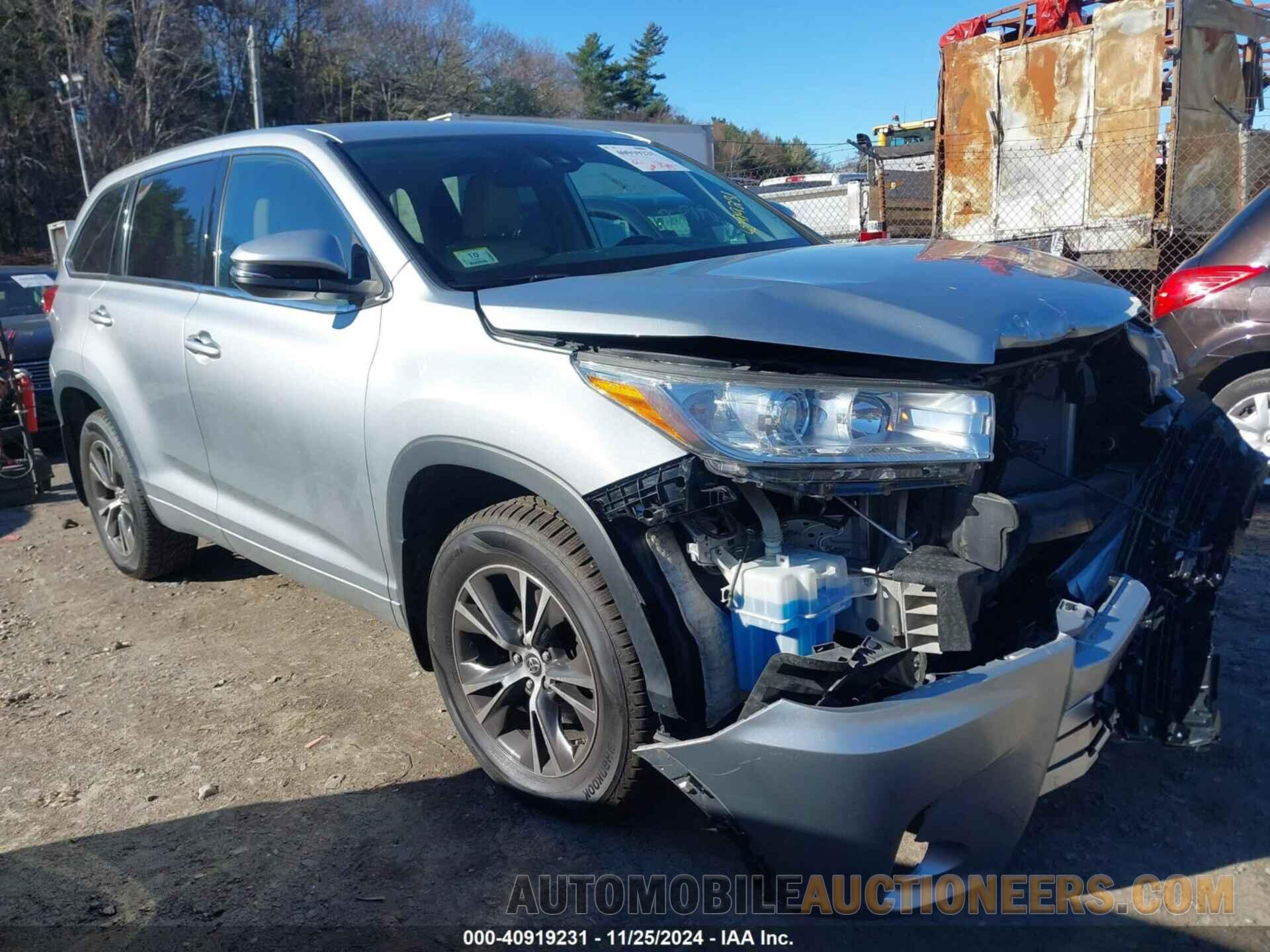 5TDBZRFH5JS913450 TOYOTA HIGHLANDER 2018