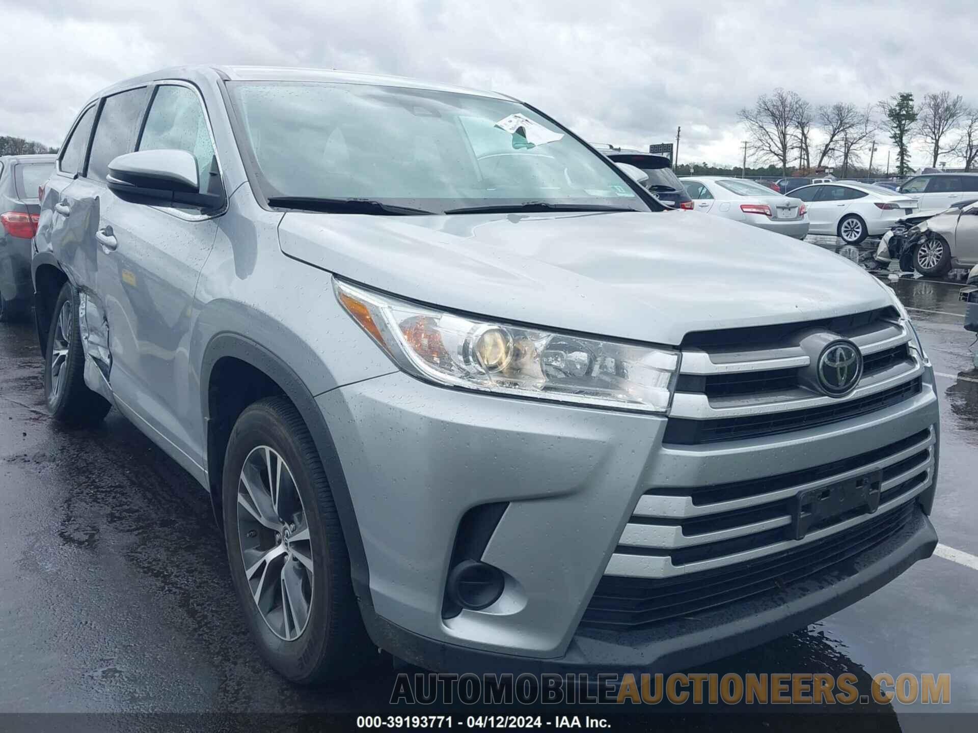 5TDBZRFH5JS915294 TOYOTA HIGHLANDER 2018