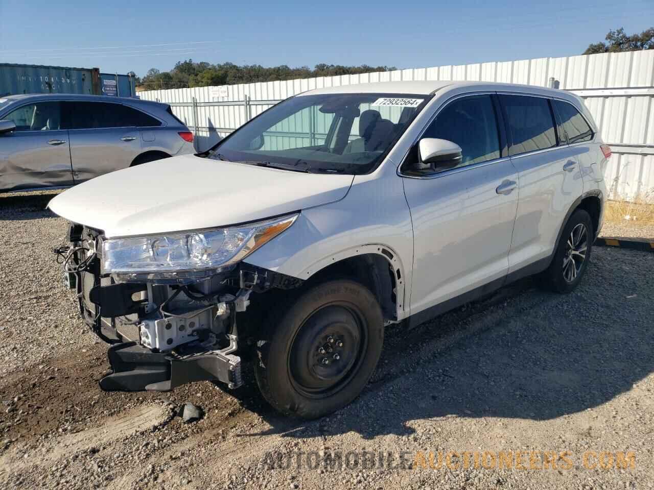 5TDBZRFH5KS738991 TOYOTA HIGHLANDER 2019